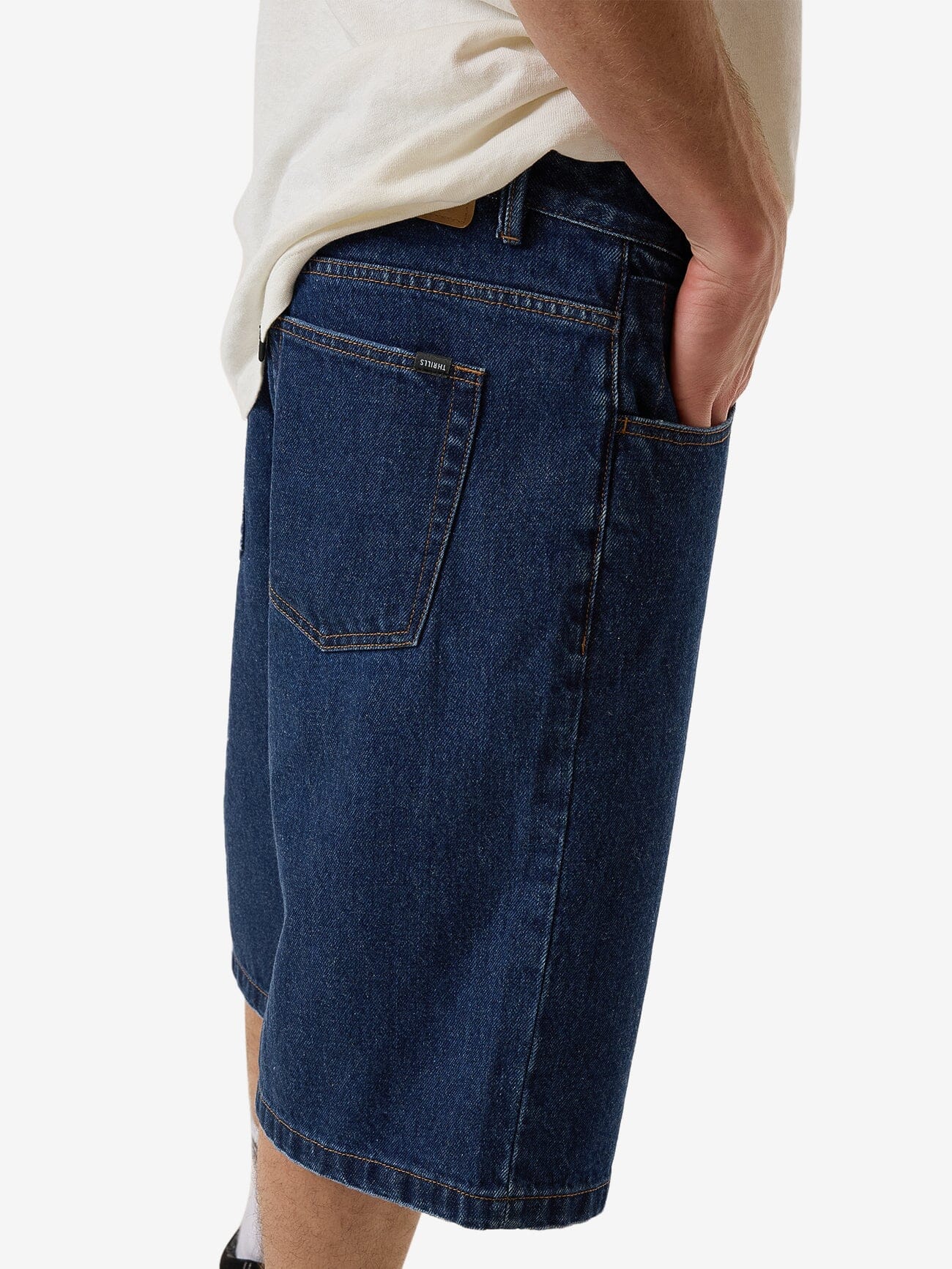 Big Slacker Denim Short - Double Indigo Rinse - Image 6