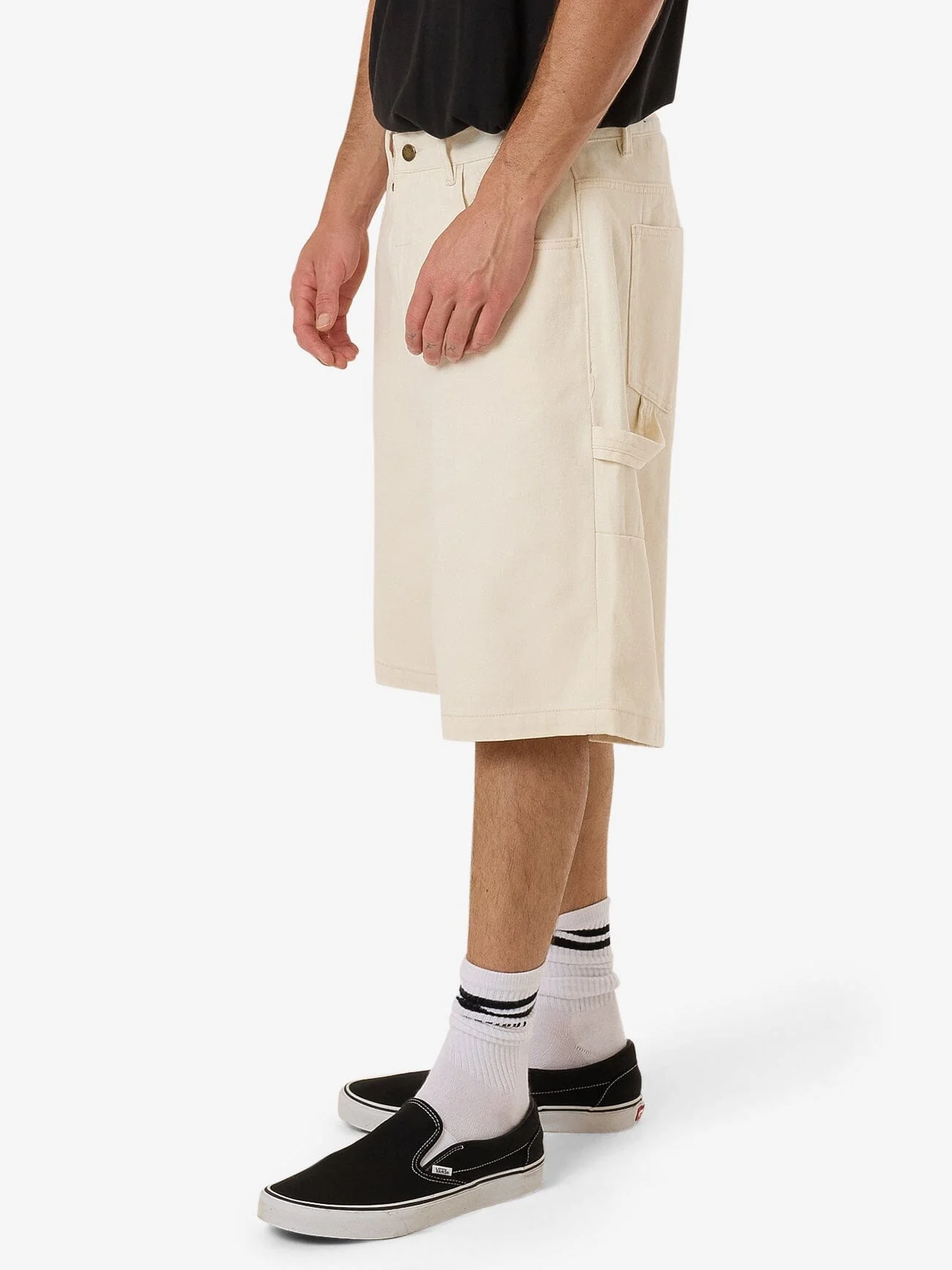 Big Slacker Denim Short - Heritage White - Image 3