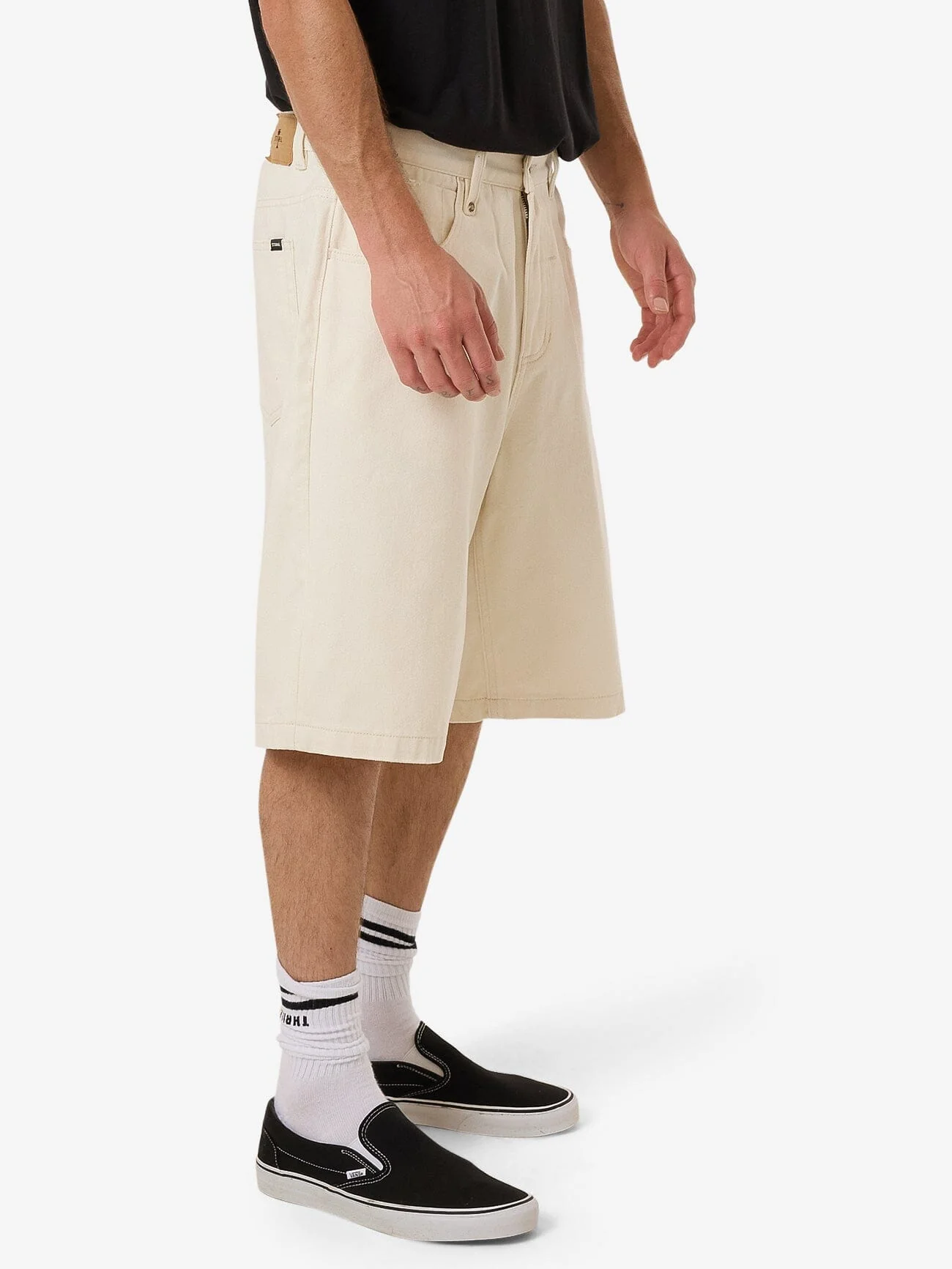 Big Slacker Denim Short - Heritage White - Image 4