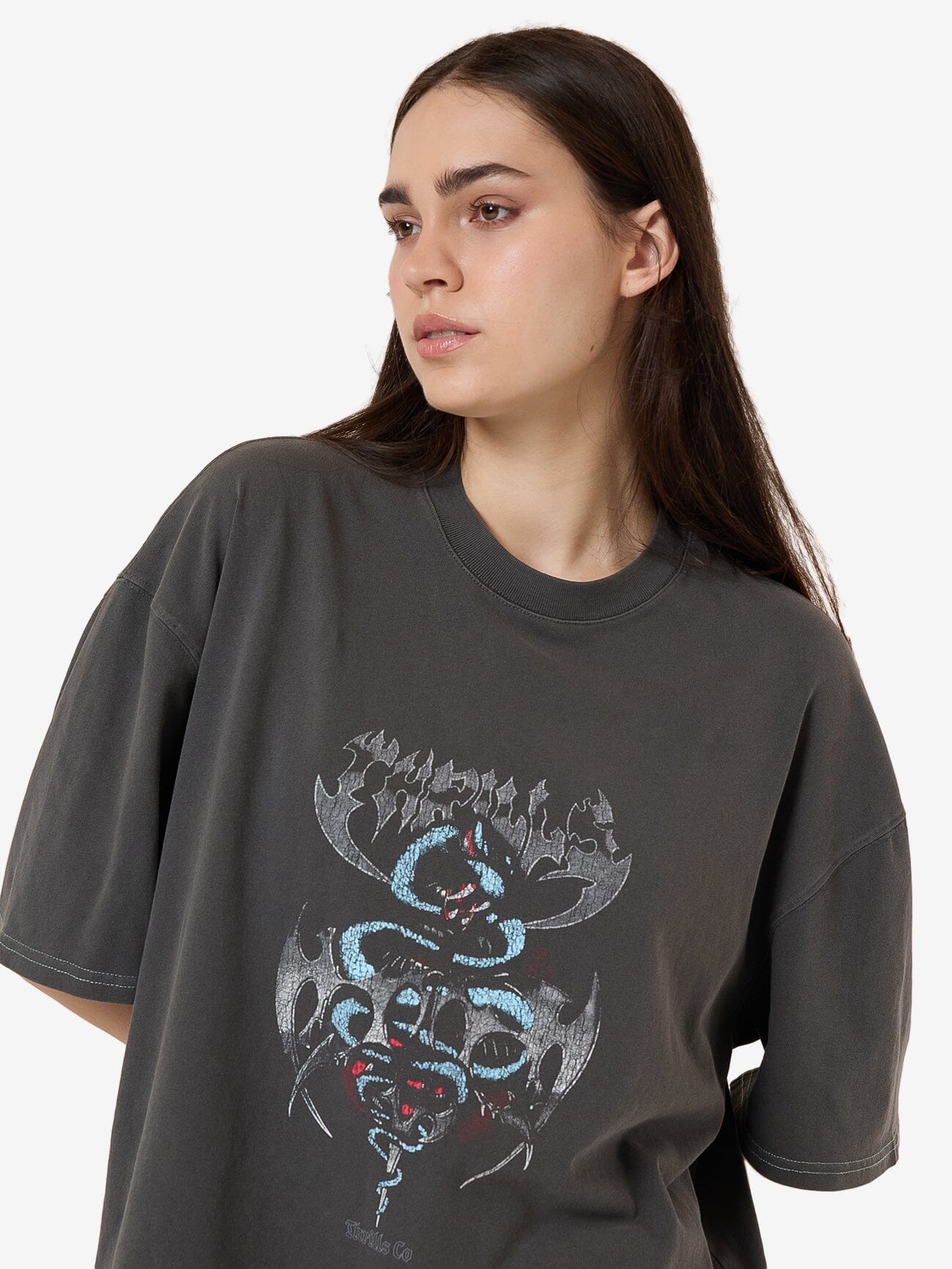 Bitter End Oversized Tee - Merch Black - Image 6