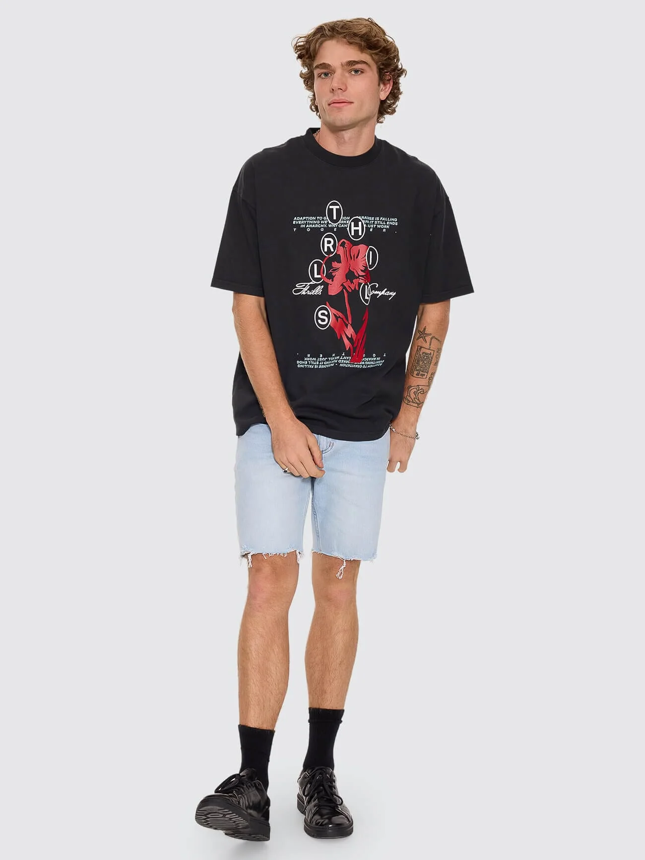 Bones Denim Short - Light Ash Blue - Image 6