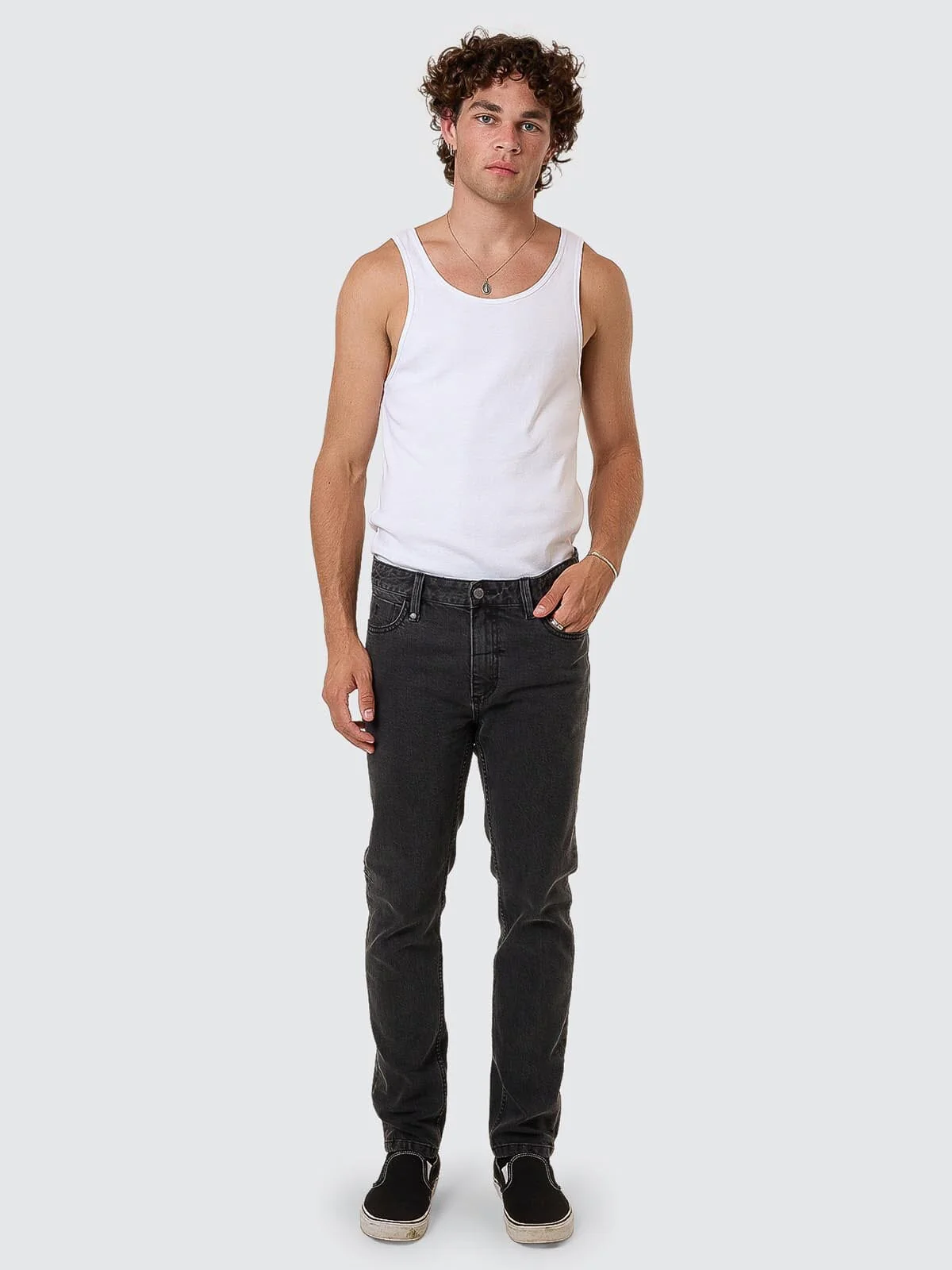 Bones Slim Denim Jean - Ash Black - Image 2