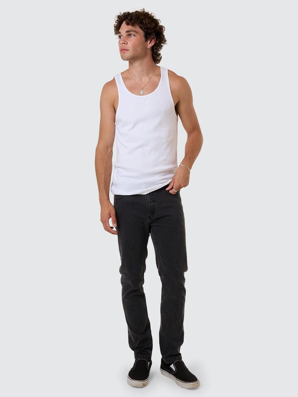 Bones Slim Denim Jean - Ash Black - Image 7