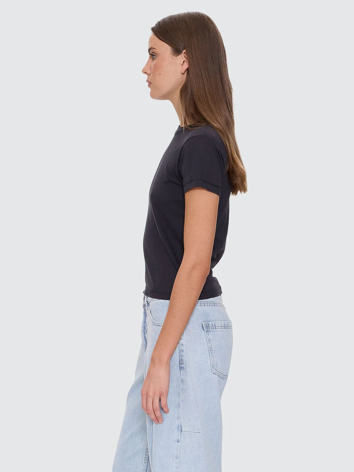 Thrills Boy Tee - Washed Black - Image 4