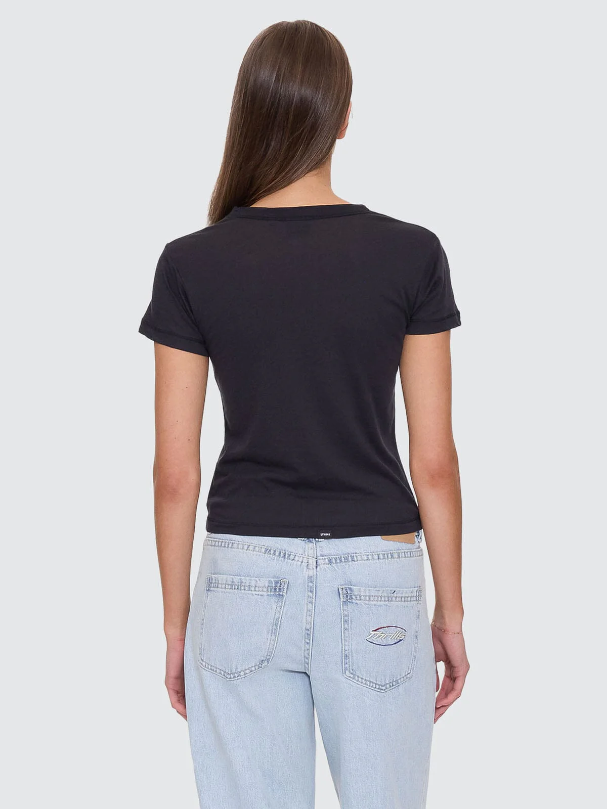 Thrills Boy Tee - Washed Black - Image 5