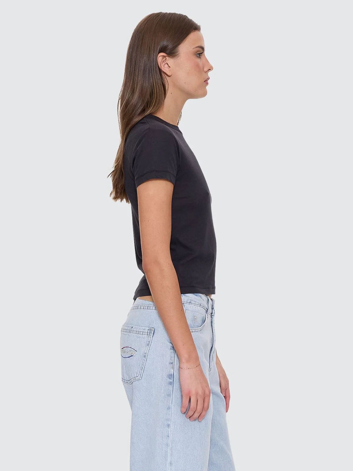 Thrills Boy Tee - Washed Black - Image 6