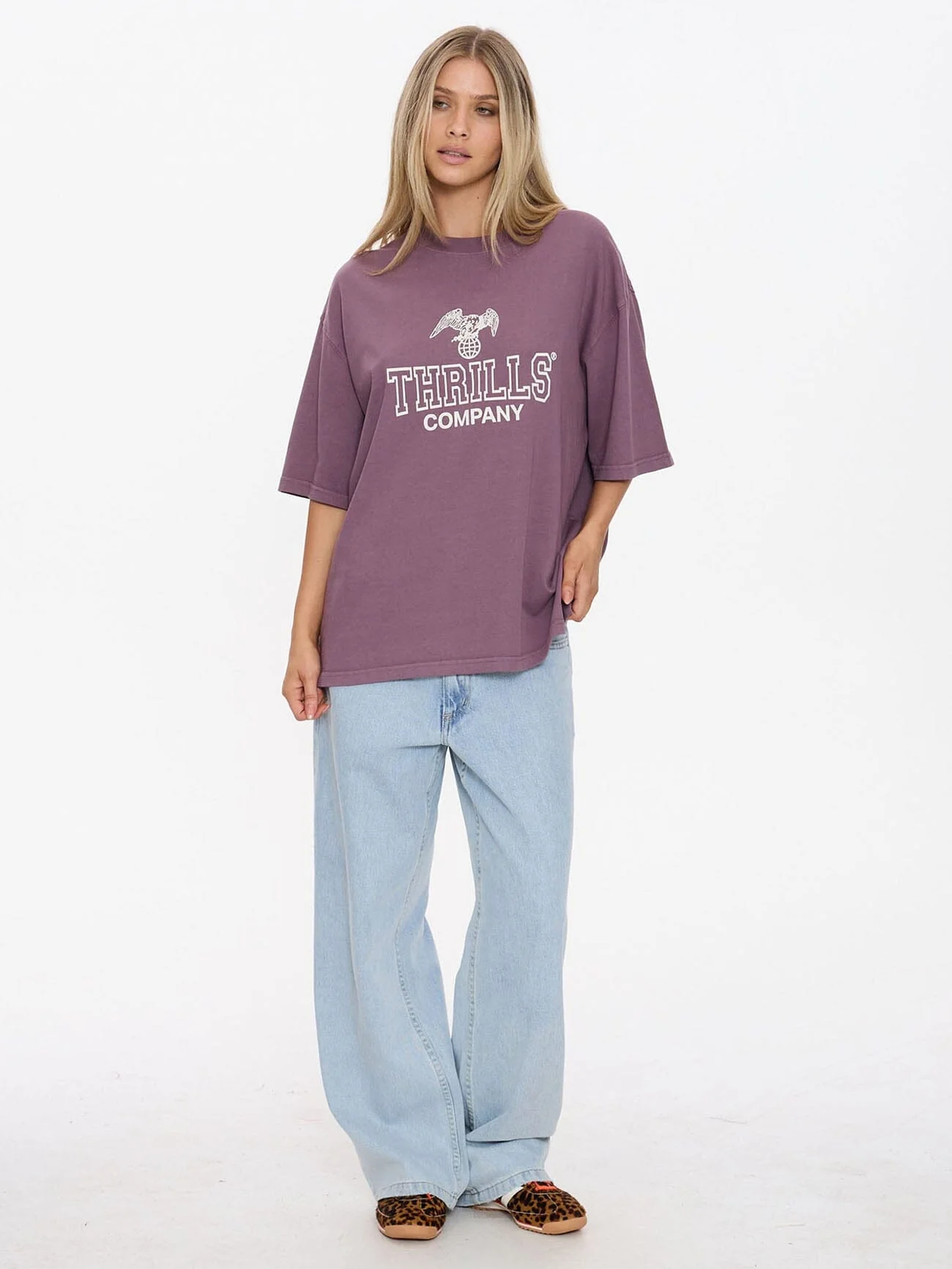 Break Point Oversized Tee - Vintage Mauve - Image 3