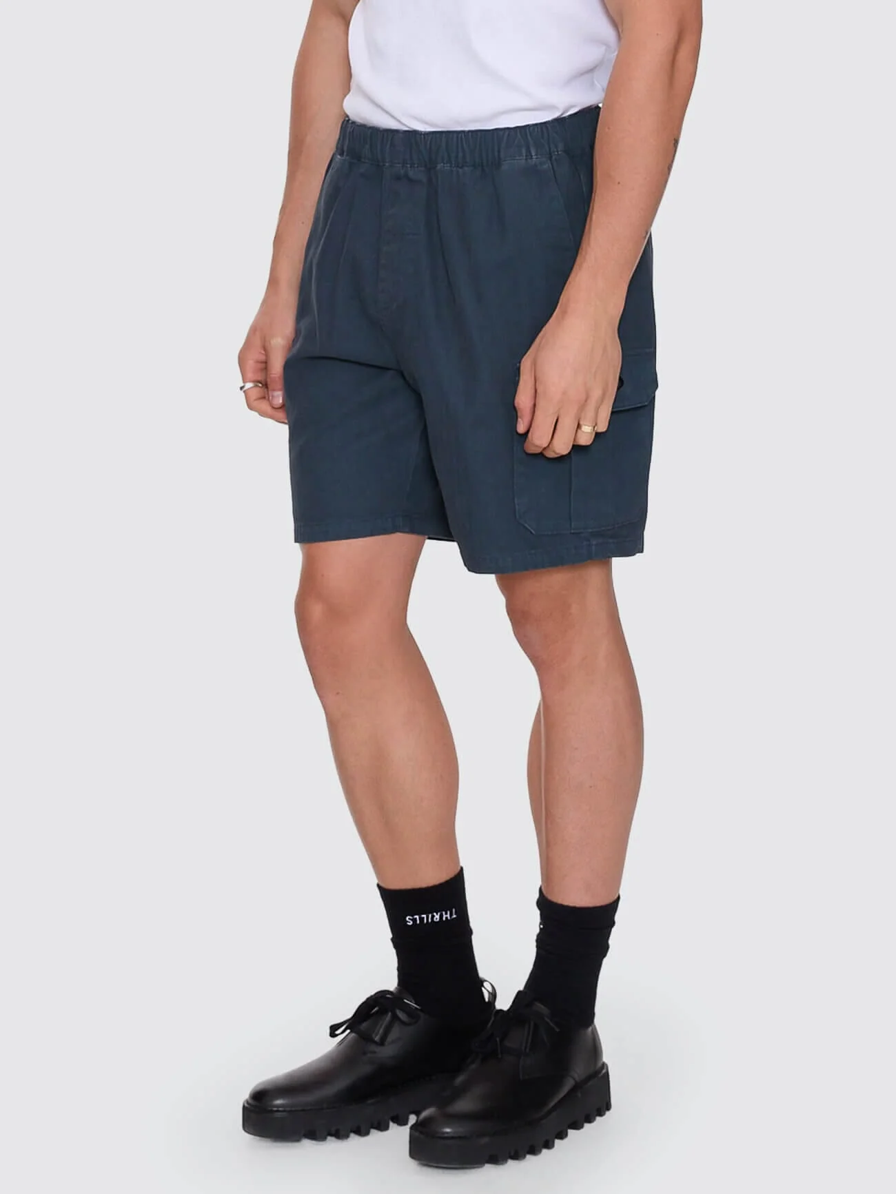 Bueno Elastic Cargo Short - Petrol - Image 6