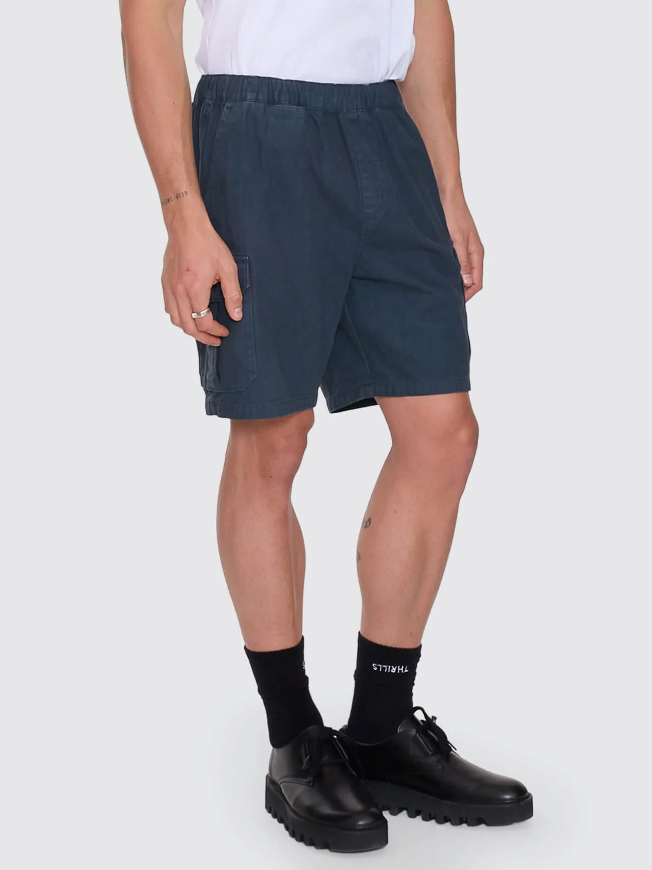 Bueno Elastic Cargo Short - Petrol - Image 9