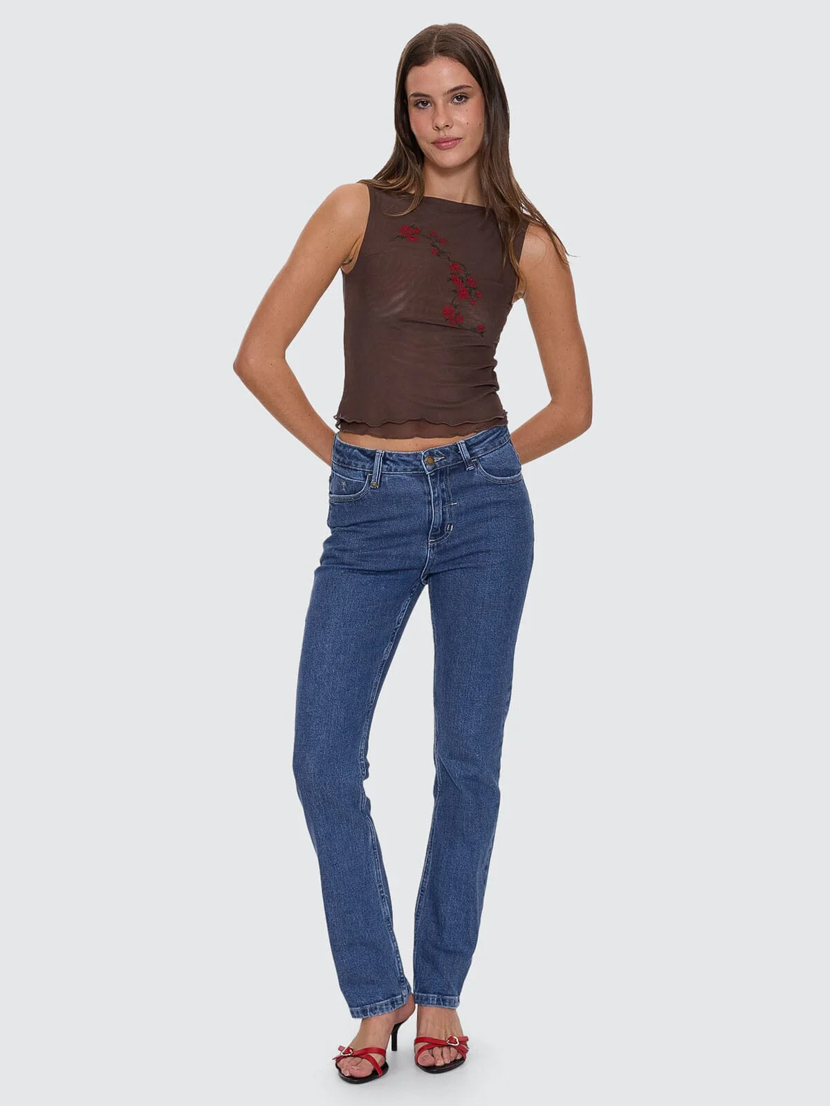 Buried In Thorns Mesh Tank - Java - Image 7