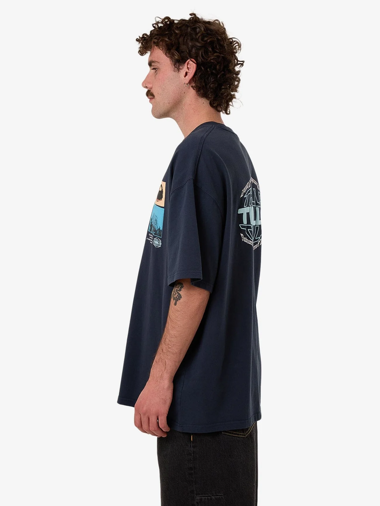 Chaotic State Box Fit Oversize Tee - Eclipse - Image 5