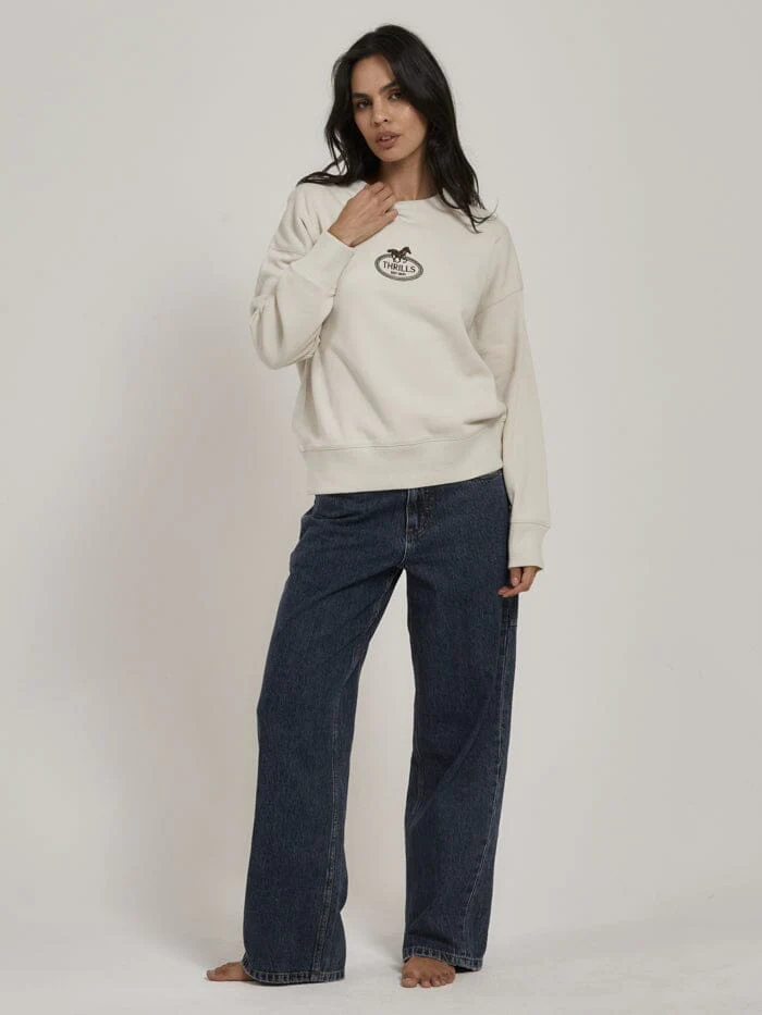 Chariot Oval Slouch Crew - Heritage White - Image 4
