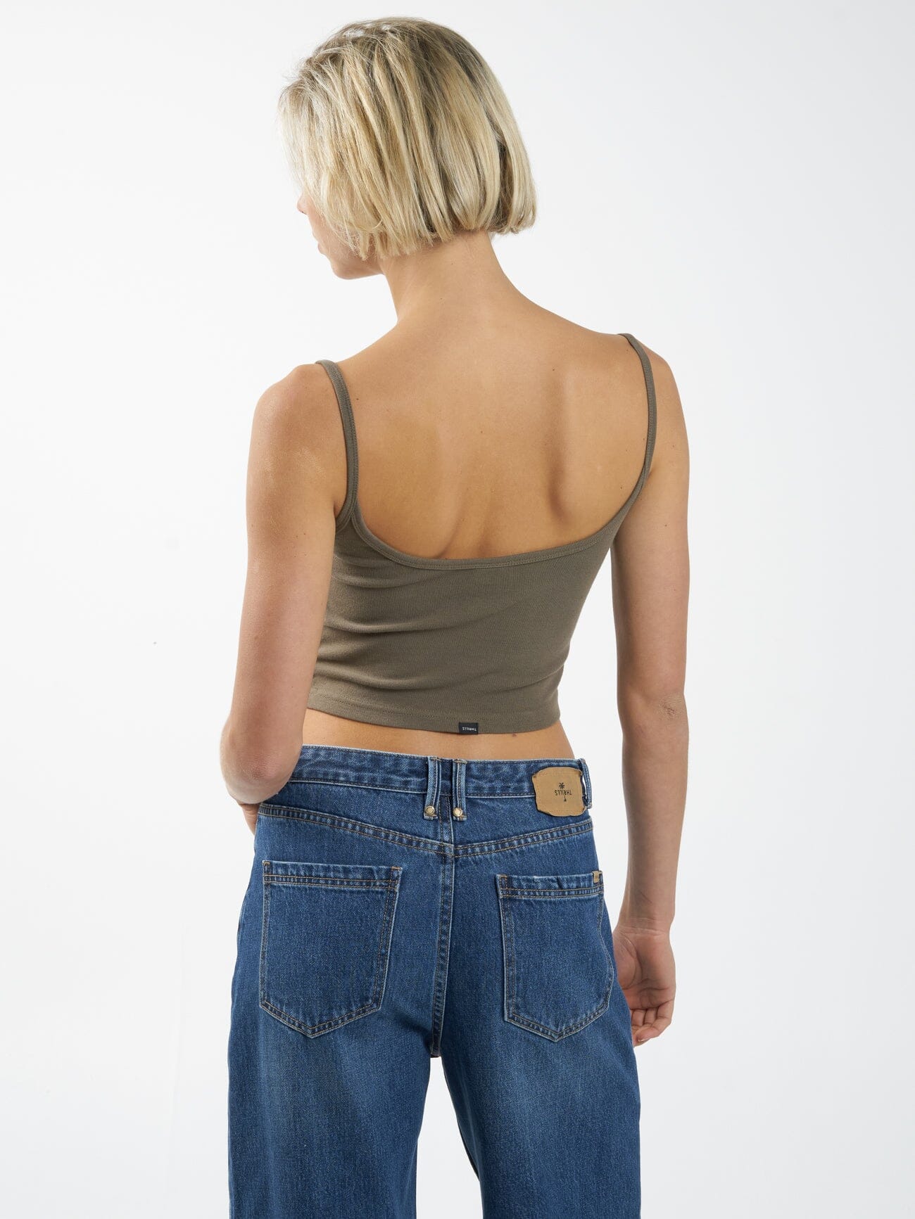 Clique Bound Crop Tank - Desert - Image 2
