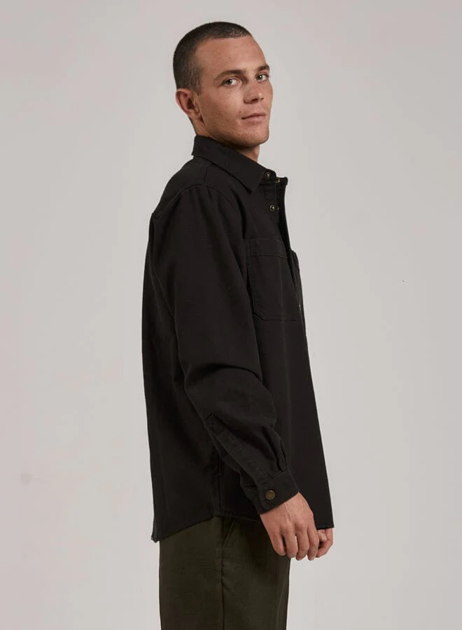 Control Overshirt - Black - Image 4