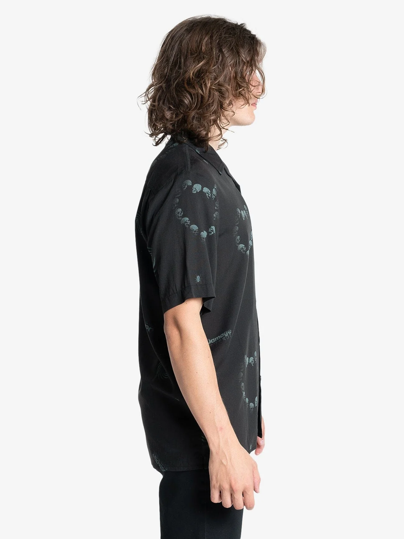 Controlled Damage Bowling Shirt - Black - Image 3