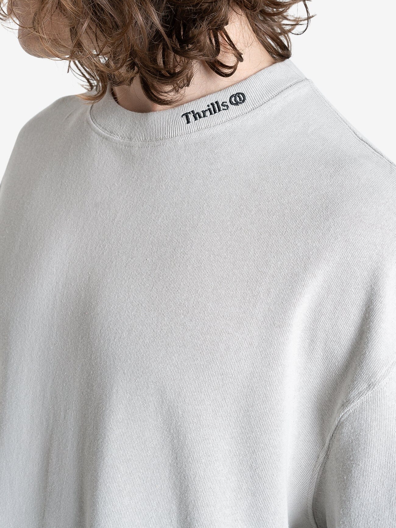 Cortex Box Fit Oversize Tee - Oyster Grey - Image 6