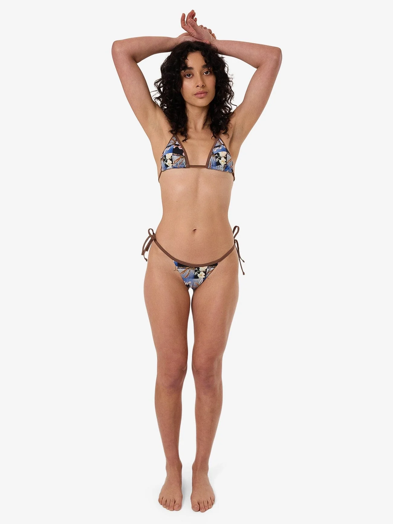 Dalia String Bikini Top - Coffee - Image 5
