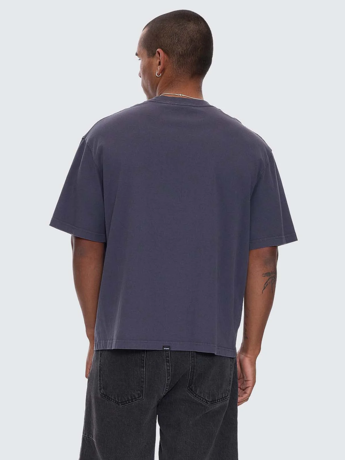 Damage Control Box Crop Tee - Ebony - Image 4