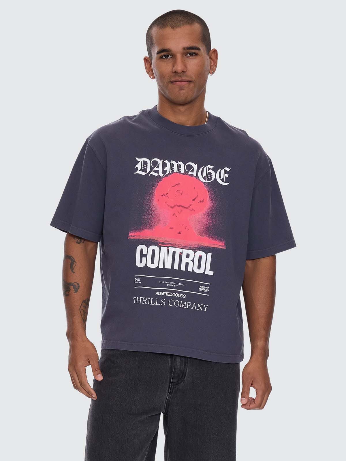 Damage Control Box Crop Tee - Ebony - Image 6