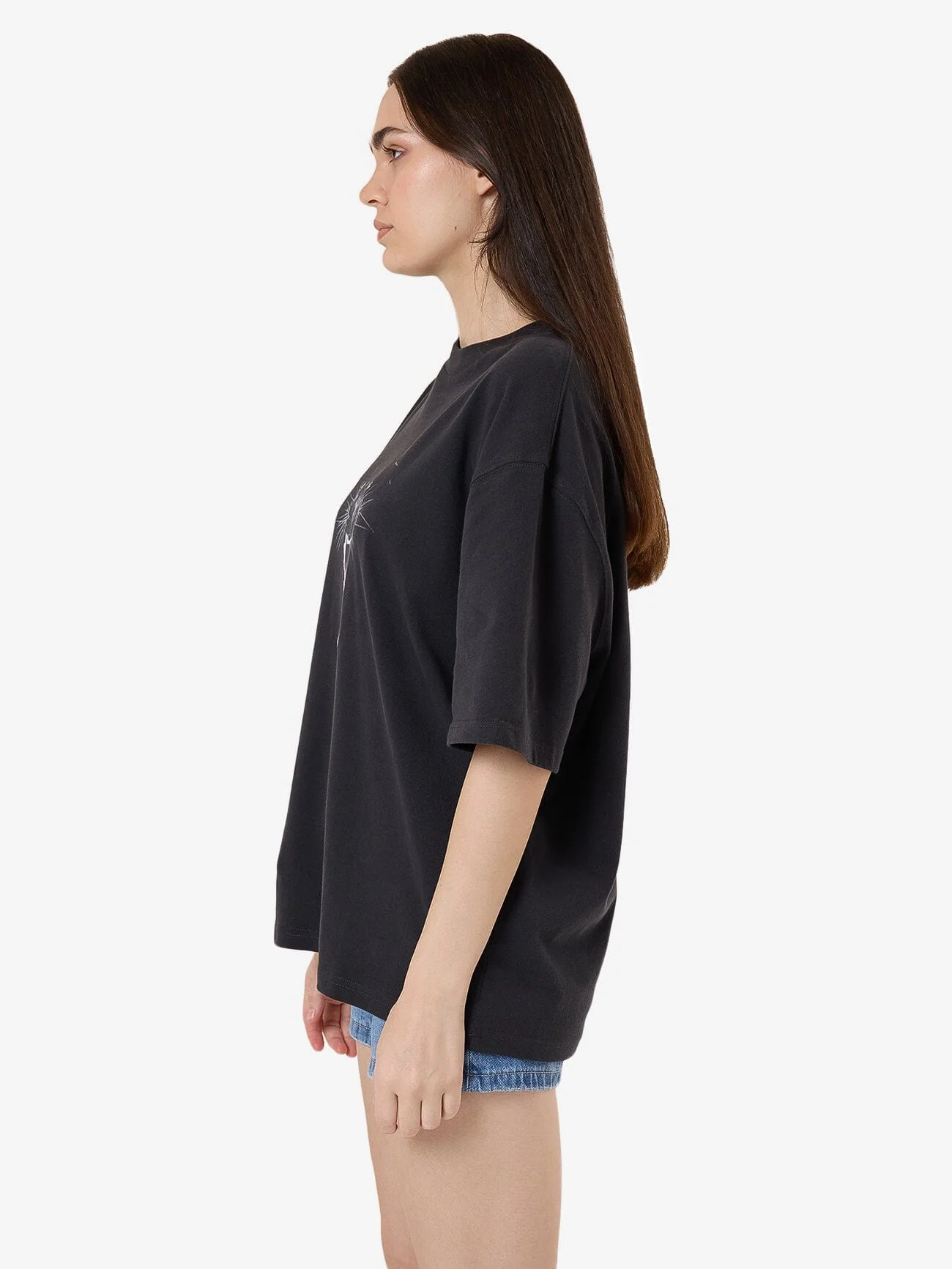 Deadly Pursuit Oversized Tee - Washed Black - Image 3