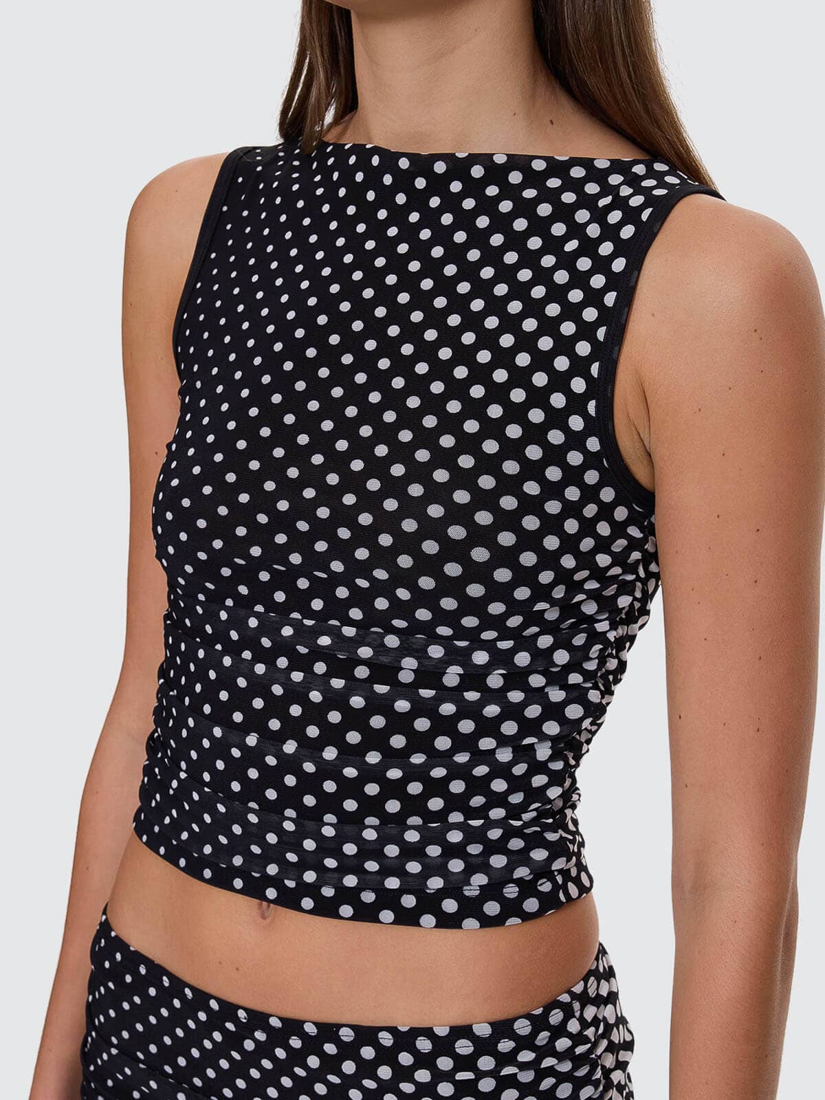 Disconnect Mesh Tank - Black - Image 2