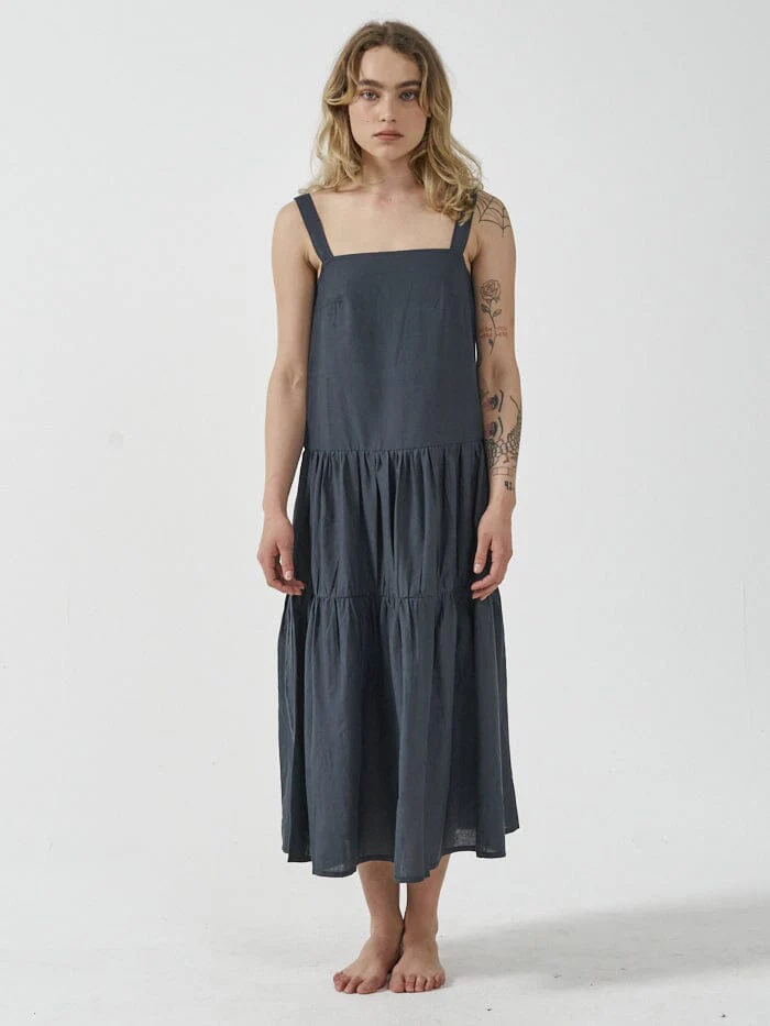 Division Mid Length Dress - Petrol - Image 4
