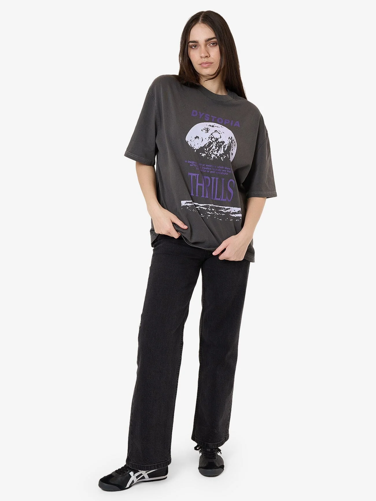 Dystopia Oversized Tee - Merch Black - Image 4