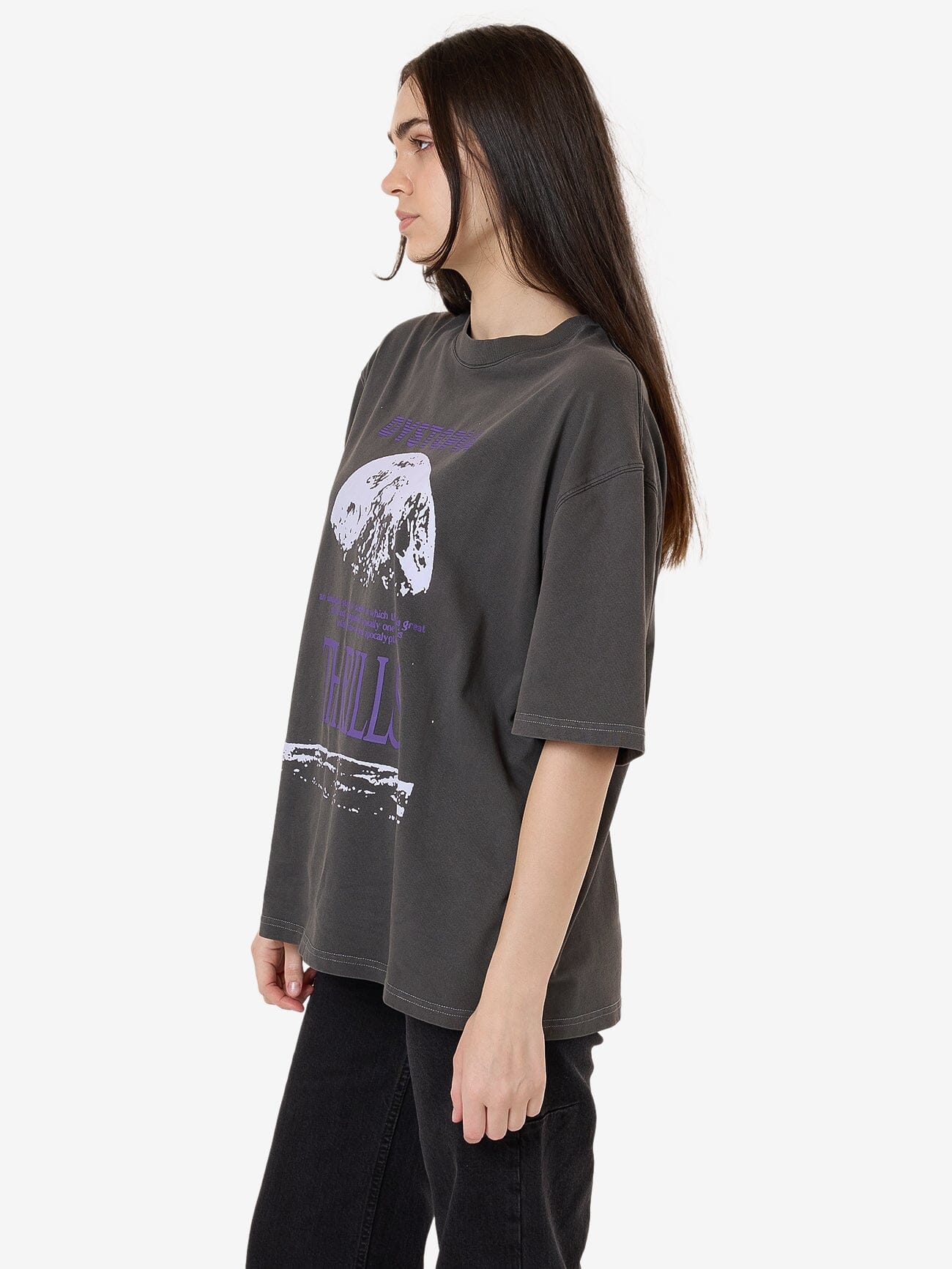 Dystopia Oversized Tee - Merch Black - Image 5