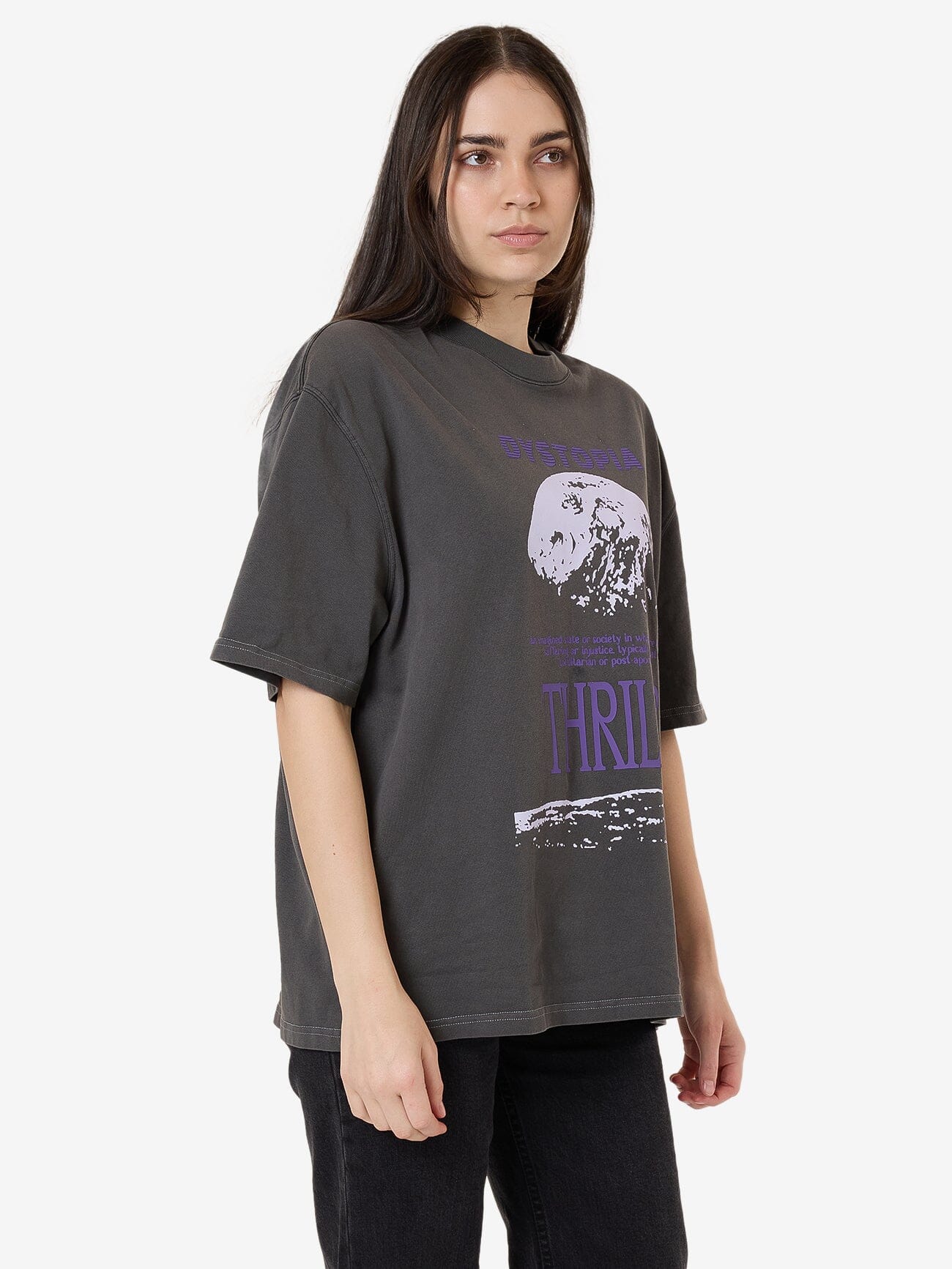 Dystopia Oversized Tee - Merch Black - Image 6
