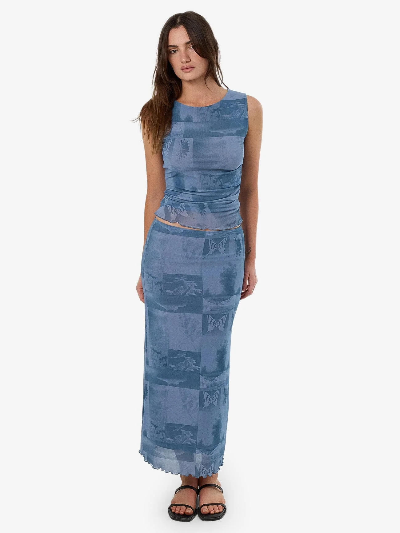Eclipse Haze Mesh Tank - Storm Blue - Image 6