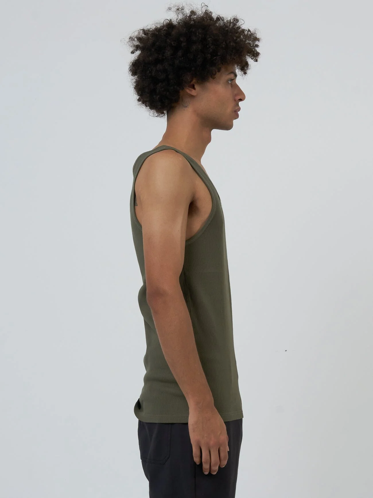 Endless Rib Tank - Deep Emerald - Image 3