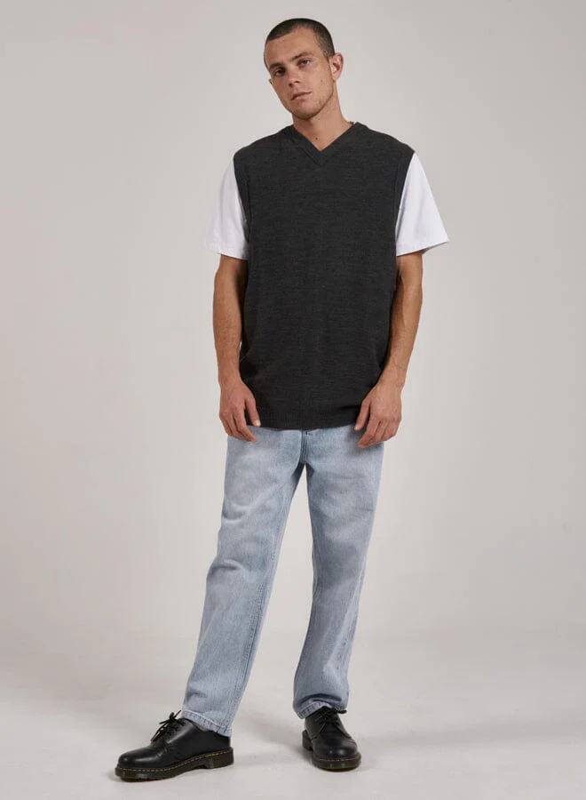 Endless Thrills Knit Vest - Black Marle - Image 6