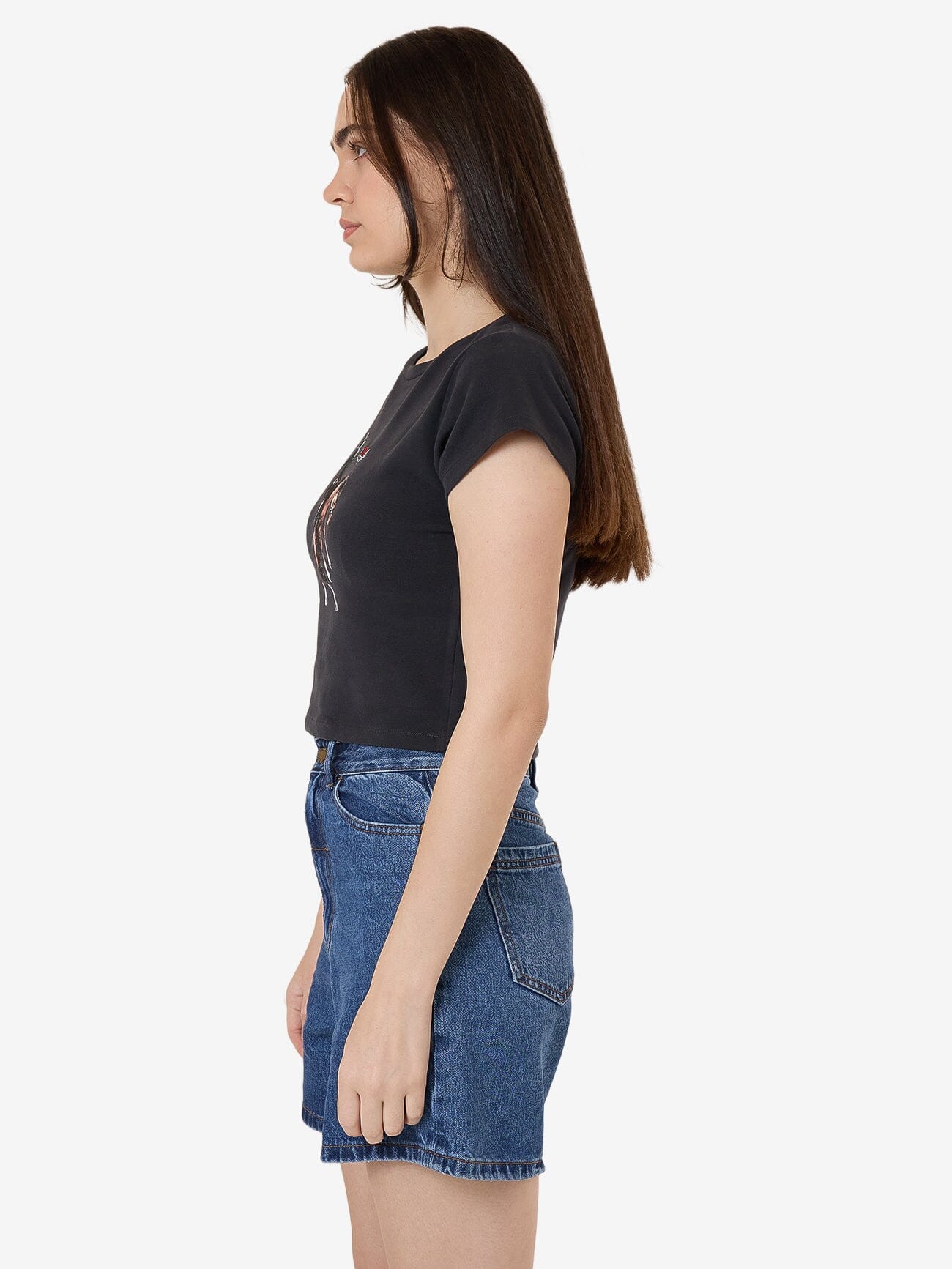 Eternal Outlaw Mini Tee - Washed Black - Image 2