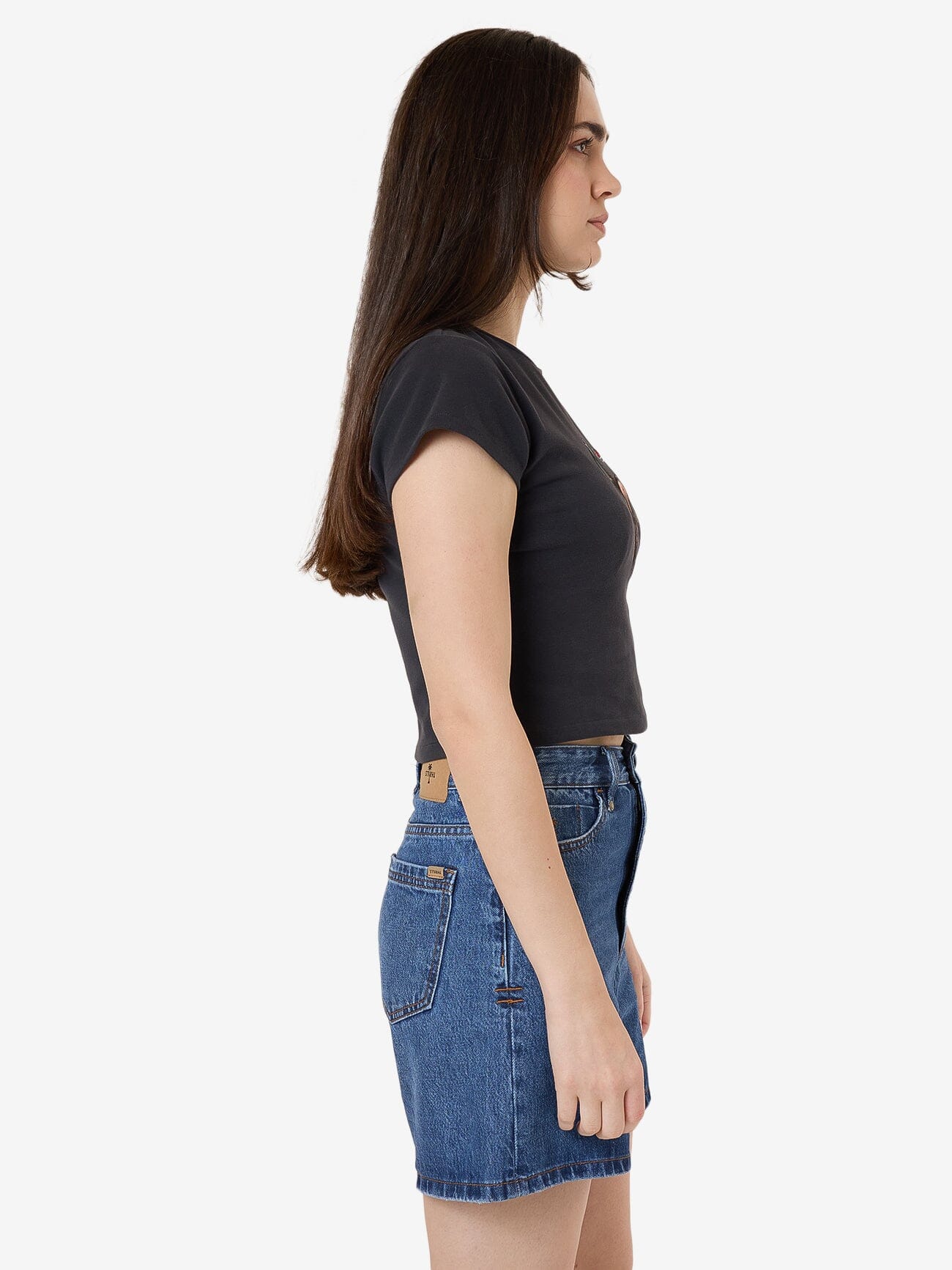 Eternal Outlaw Mini Tee - Washed Black - Image 3