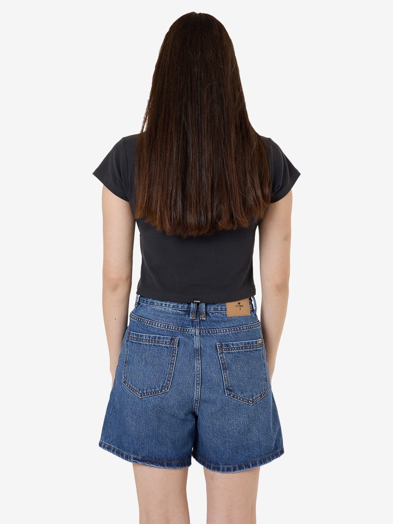 Eternal Outlaw Mini Tee - Washed Black - Image 4