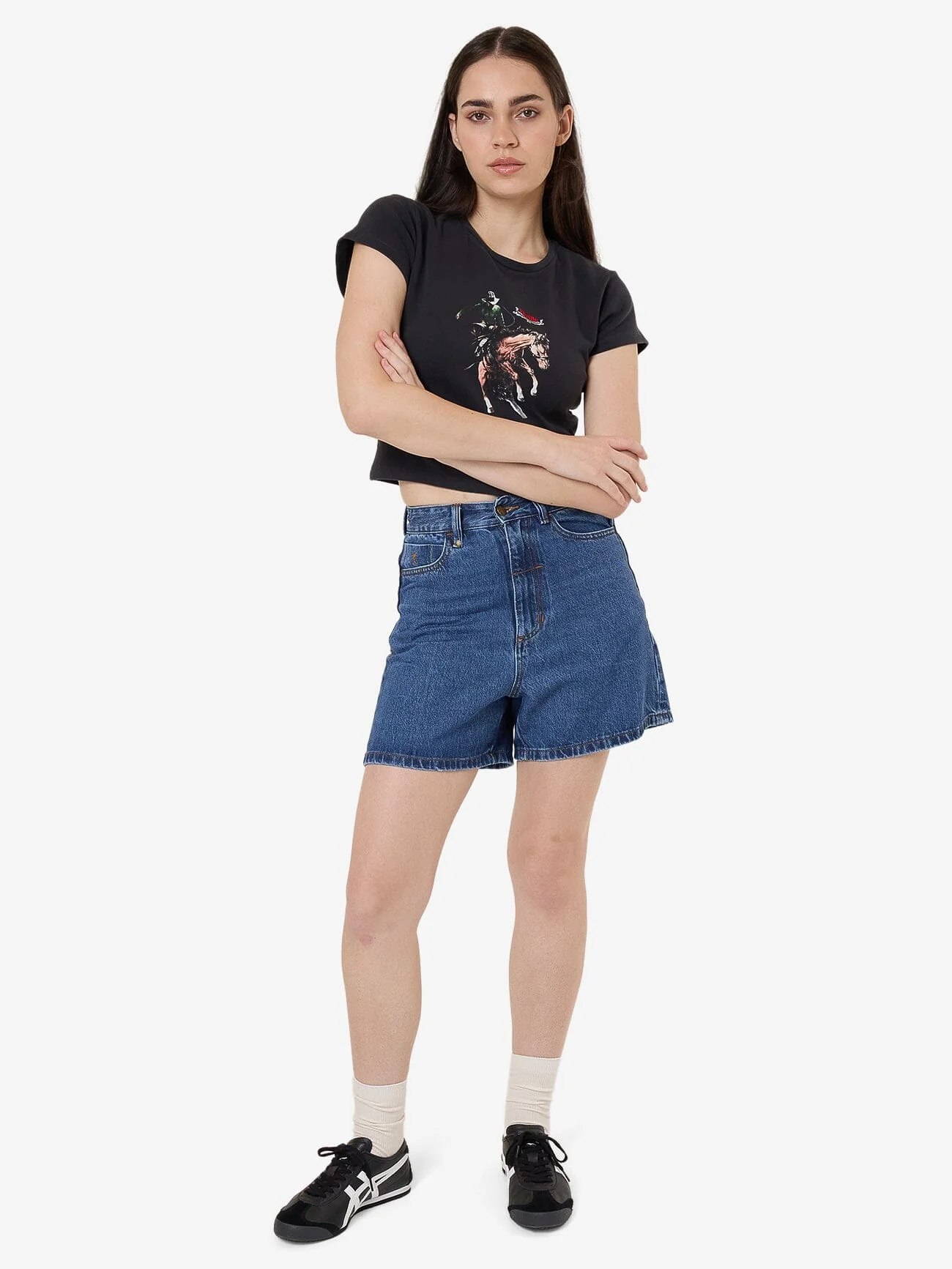 Eternal Outlaw Mini Tee - Washed Black - Image 5