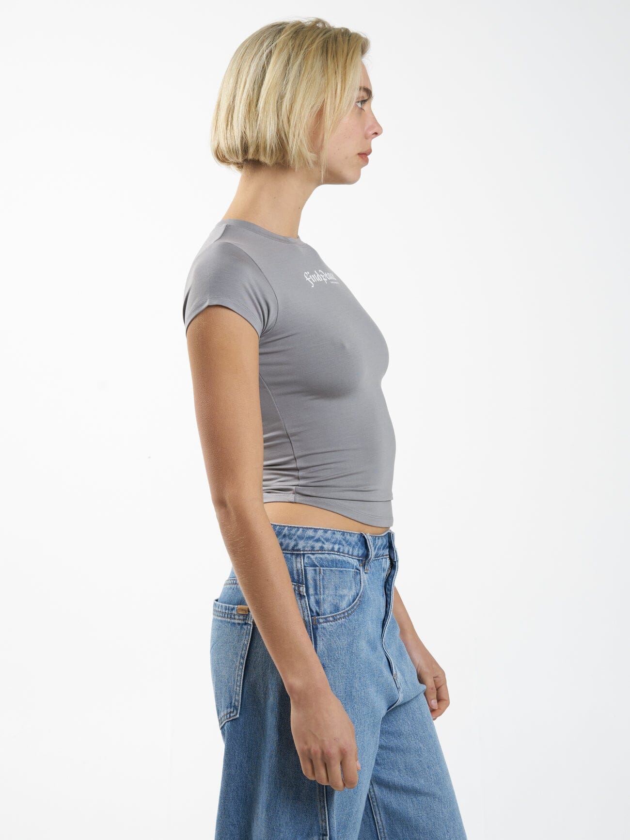 Find Peace Club Tee - Washed Gray - Image 4