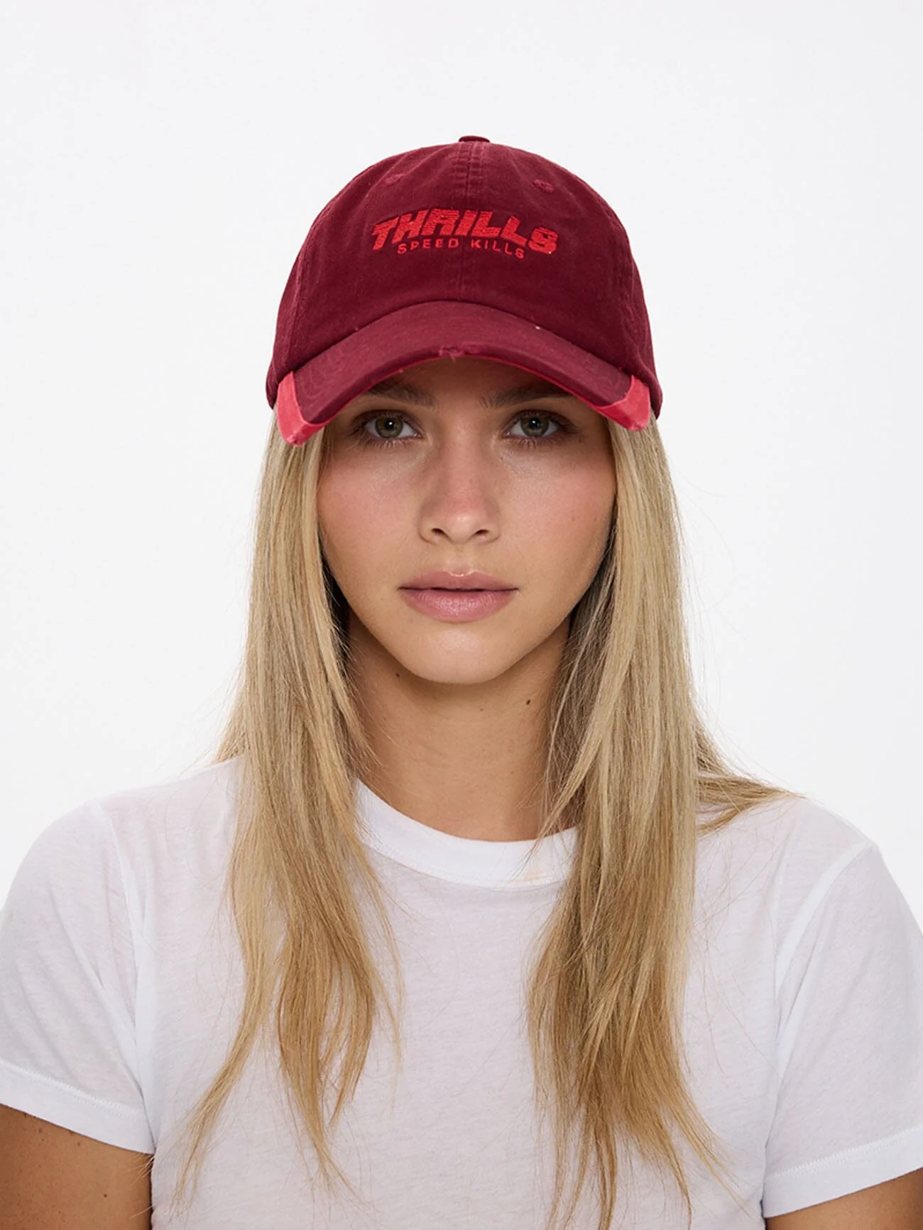 Flashback 6 Panel Cap - Cabernet Red - Image 4