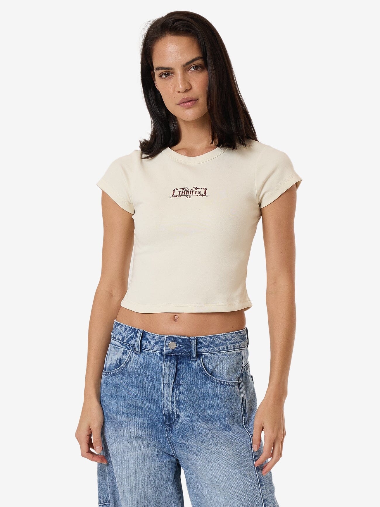 Flourish Curve Tee - Heritage White - Image 2