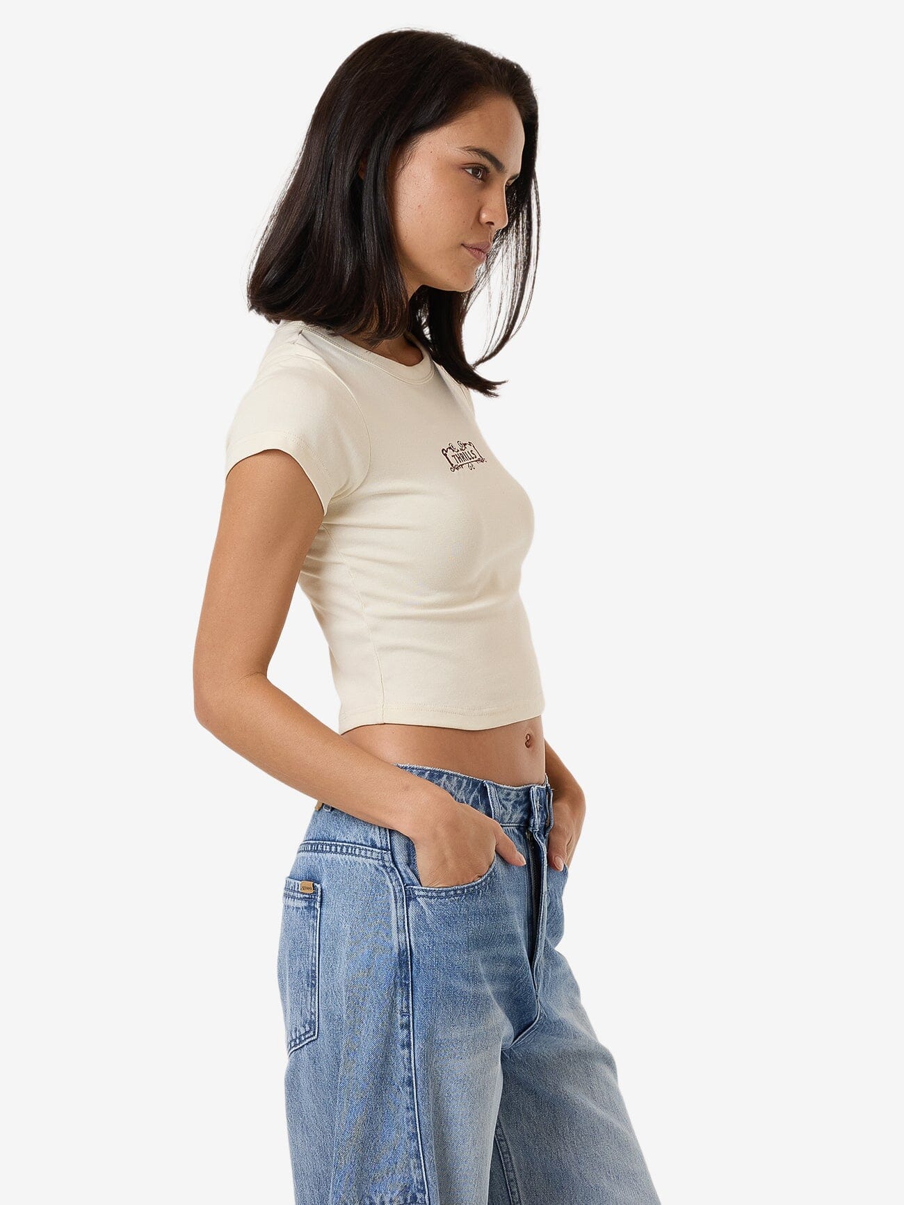 Flourish Curve Tee - Heritage White - Image 4