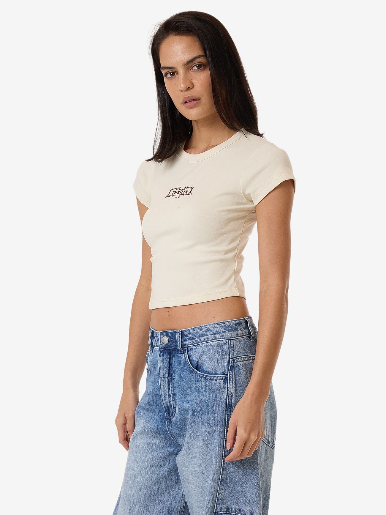Flourish Curve Tee - Heritage White - Image 5