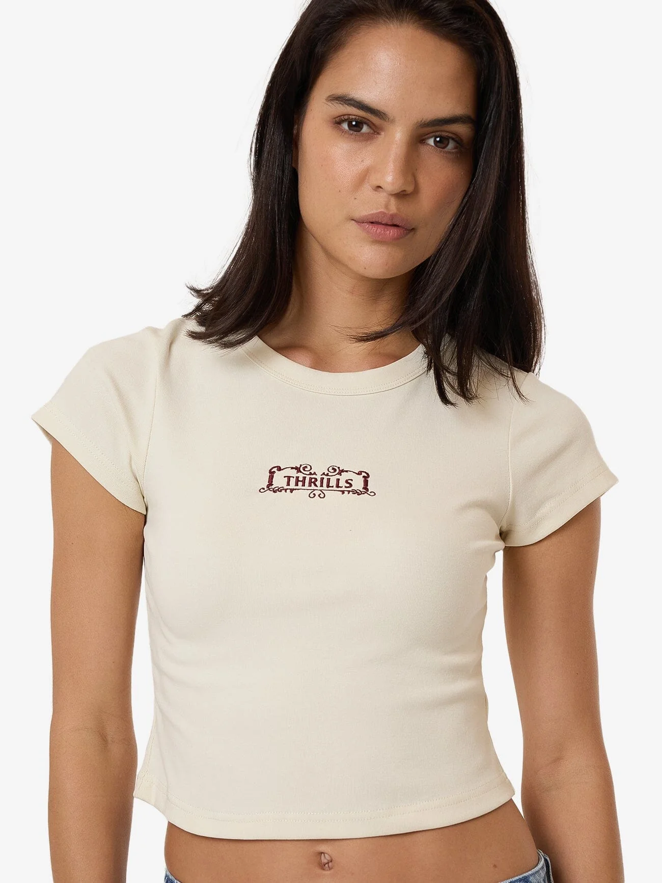 Flourish Curve Tee - Heritage White - Image 7