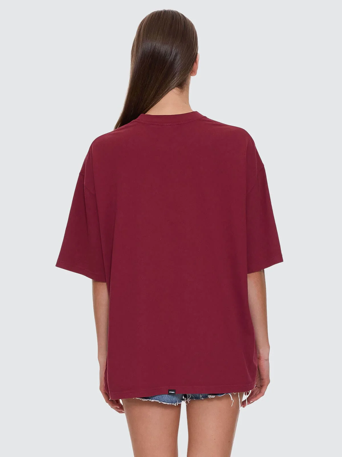 Full Bloom Oversized Tee - Pomegranate - Image 4