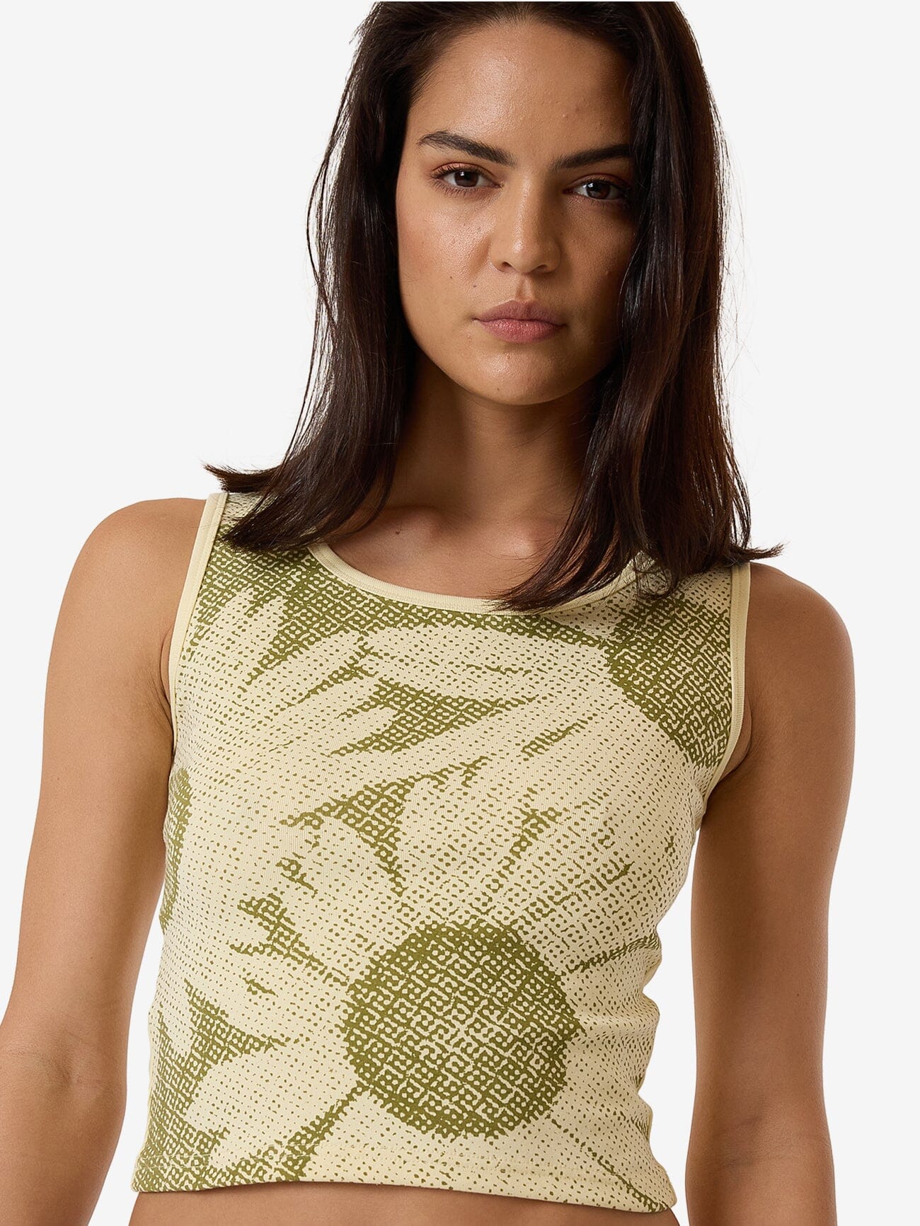 Halftone Daze Y2K Tank - Butter - Image 6