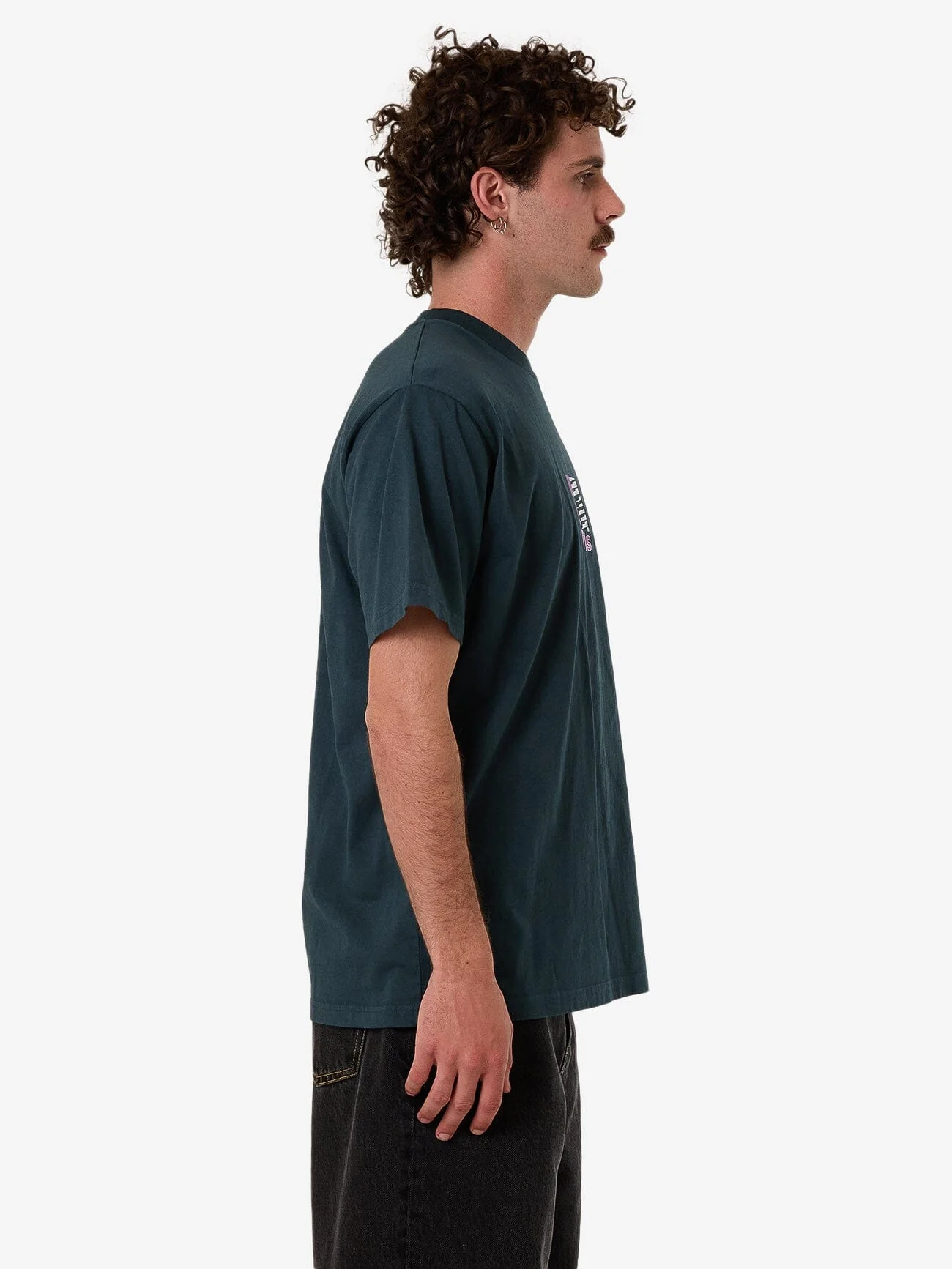 Hazed Merch Fit Tee - Deep Teal - Image 5