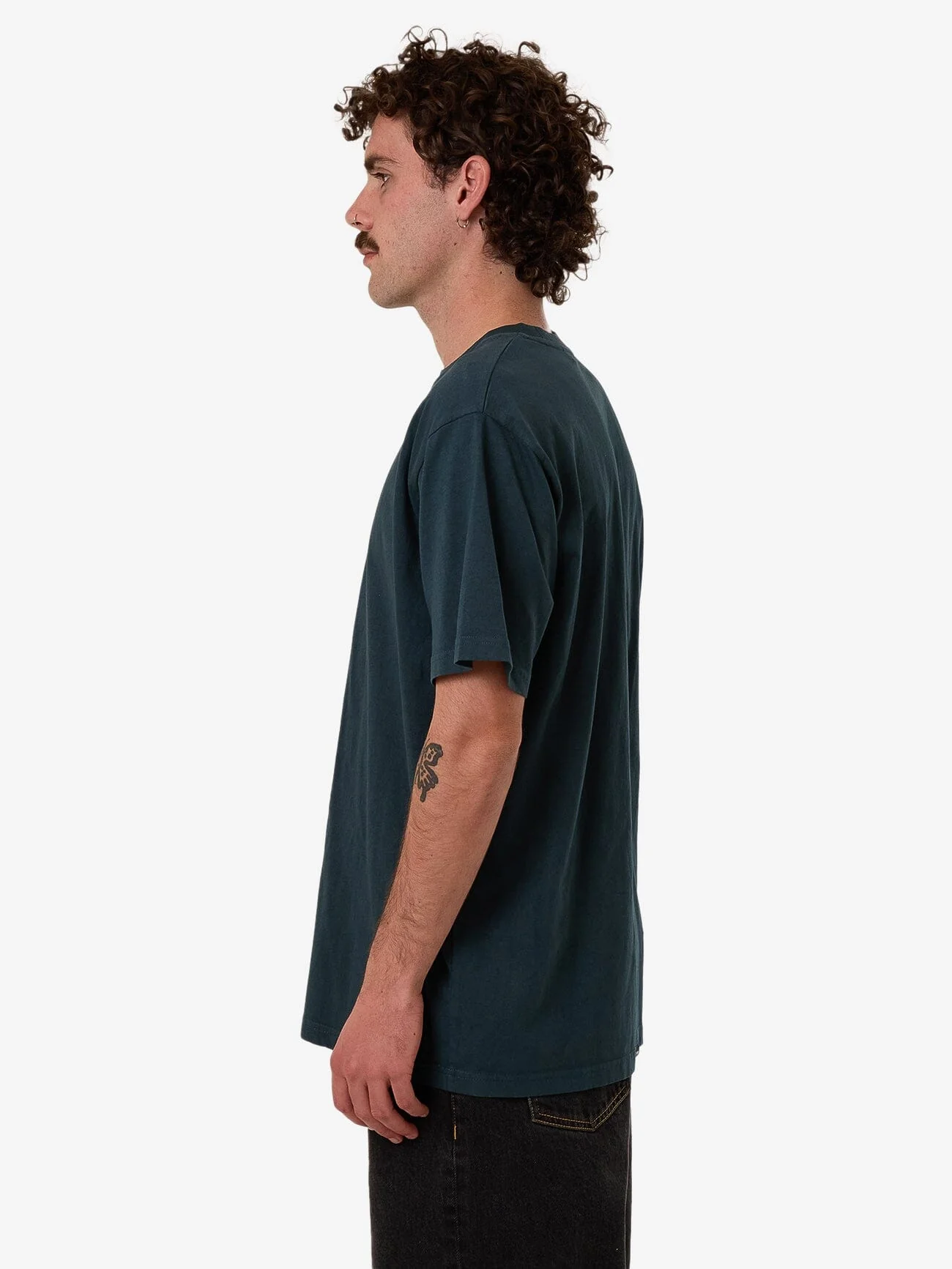Hazed Merch Fit Tee - Deep Teal - Image 6