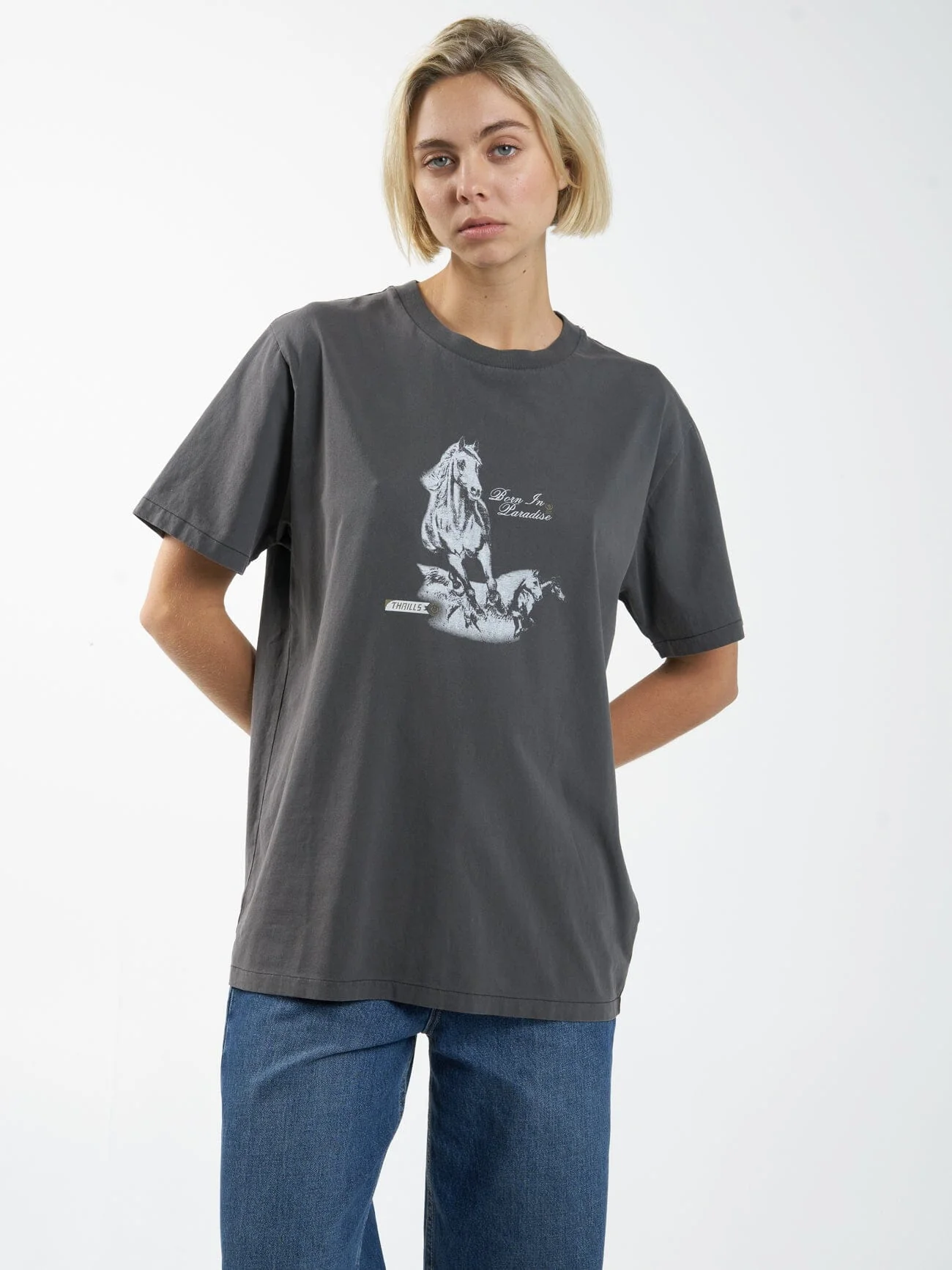 Hell Raising Bronco Merch Tee - Merch Black