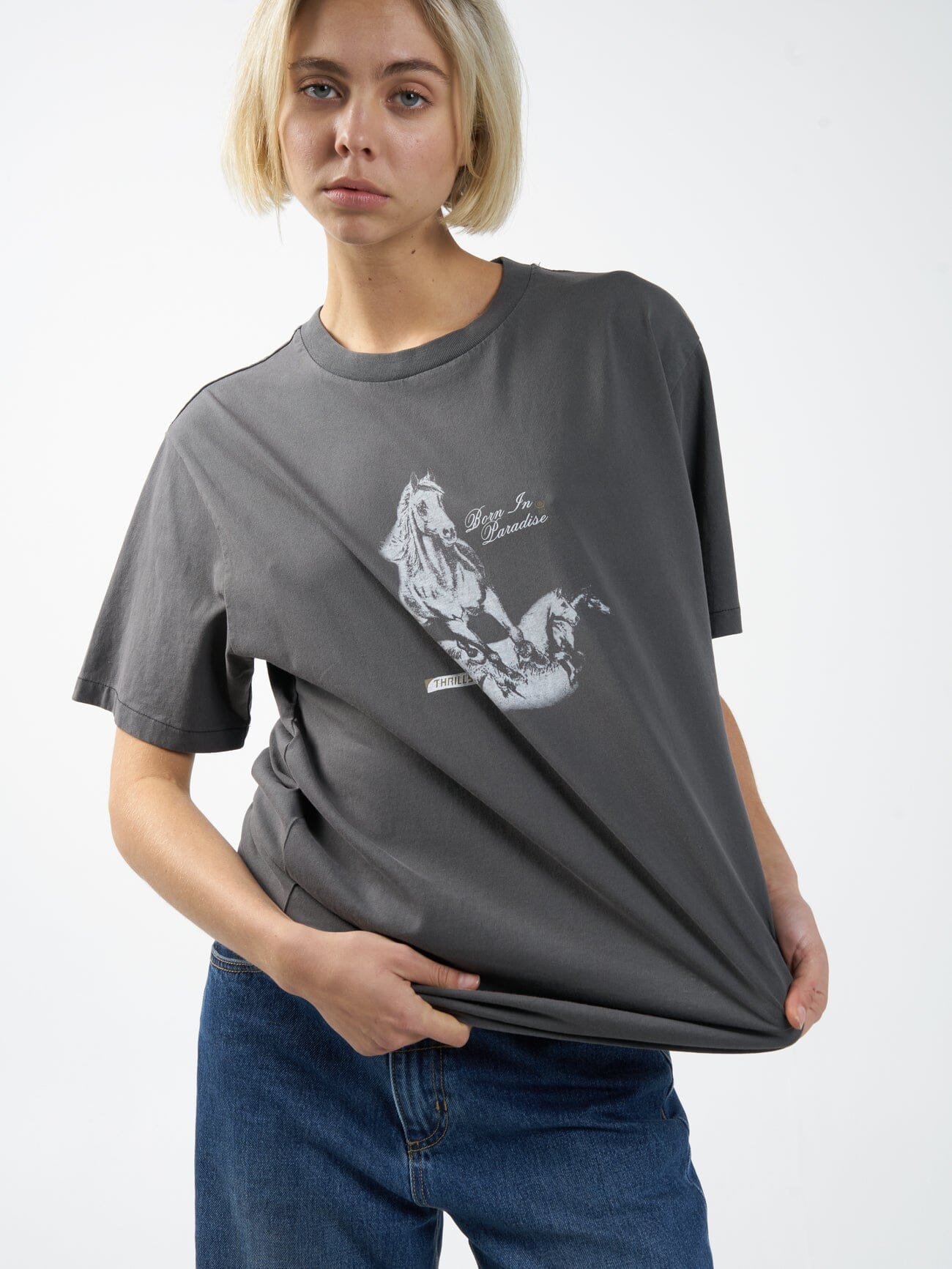 Hell Raising Bronco Merch Tee - Merch Black - Image 5