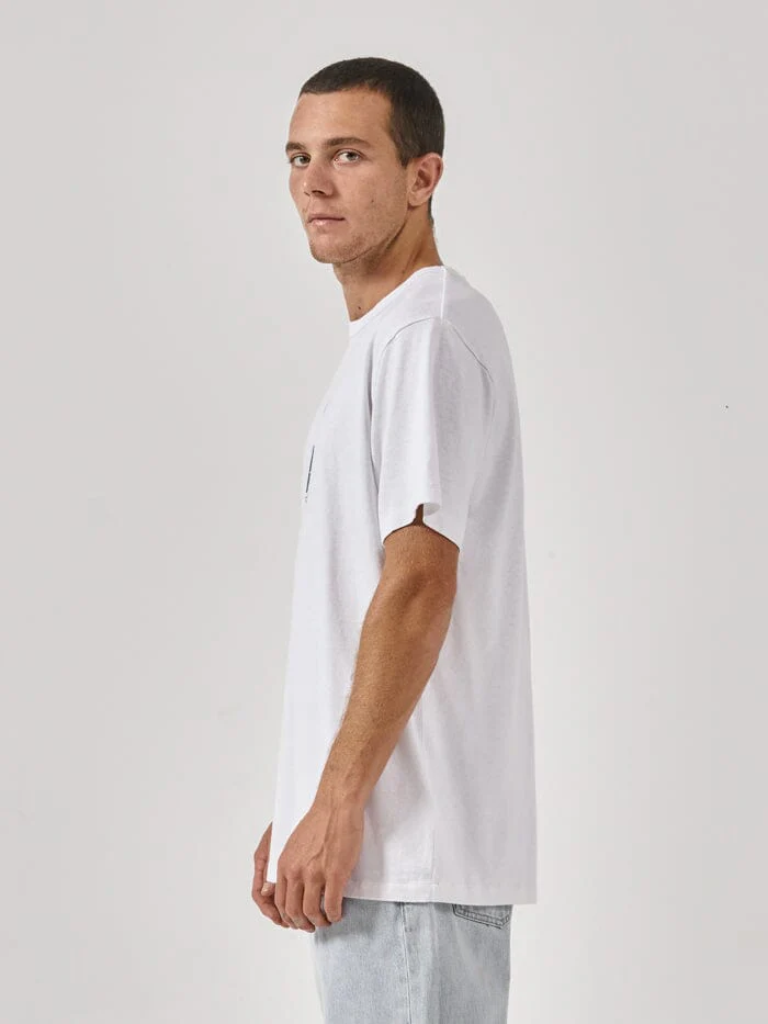 Hemp Existencial Merch Fit Tee - Lucent White - Image 4