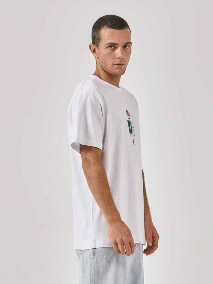 Hemp Existencial Merch Fit Tee - Lucent White - Image 5